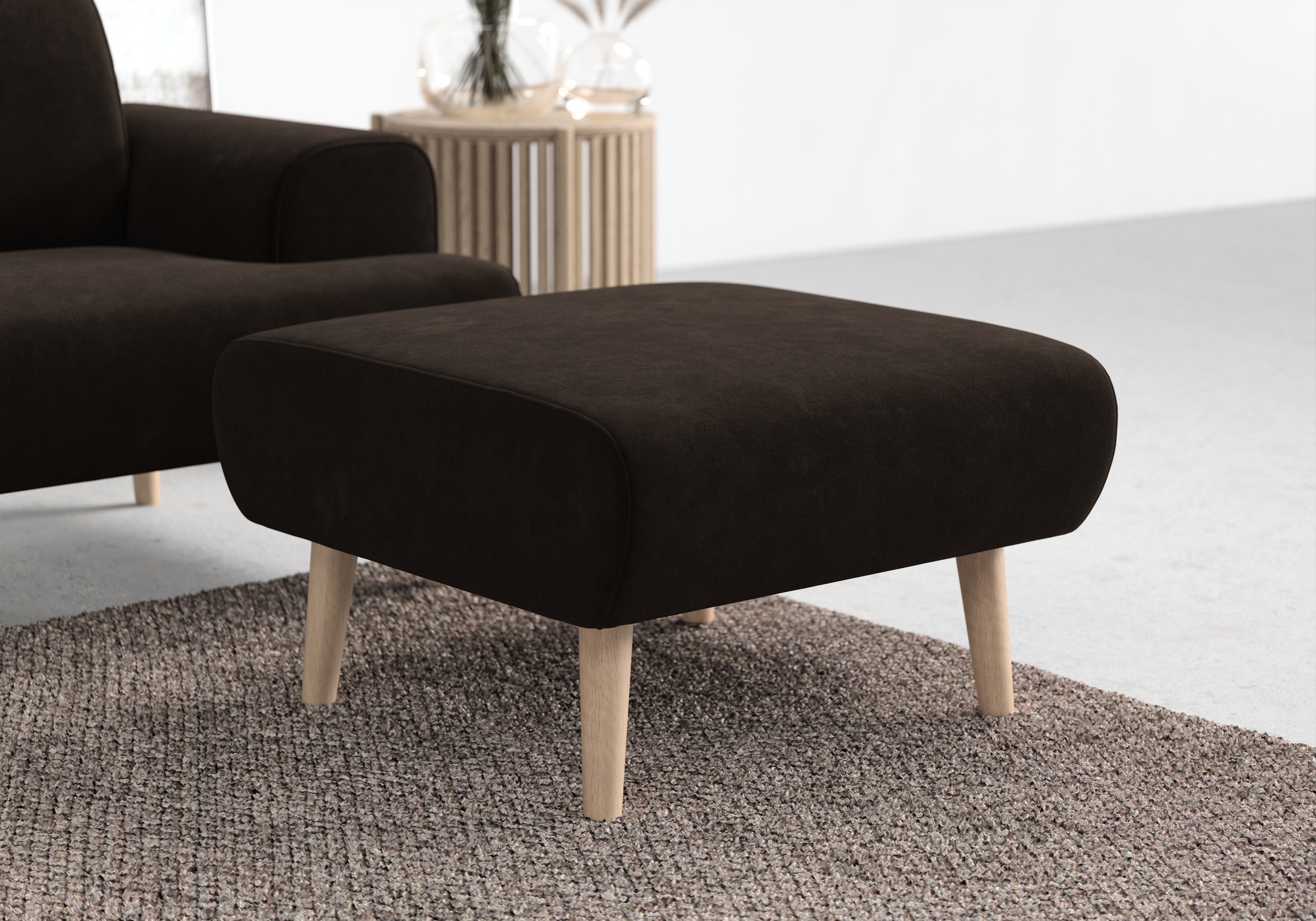 Home affaire Polsterhocker »Swift« passend zur Serie &quot;Swift&quot;, B/T/H: 75/68/44 cm