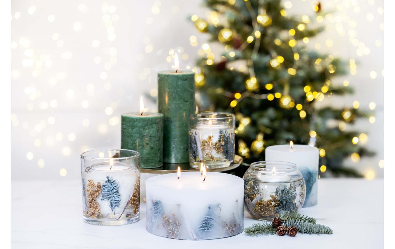 Stoneglow Bougie parfumée »Frosted Wood rund«