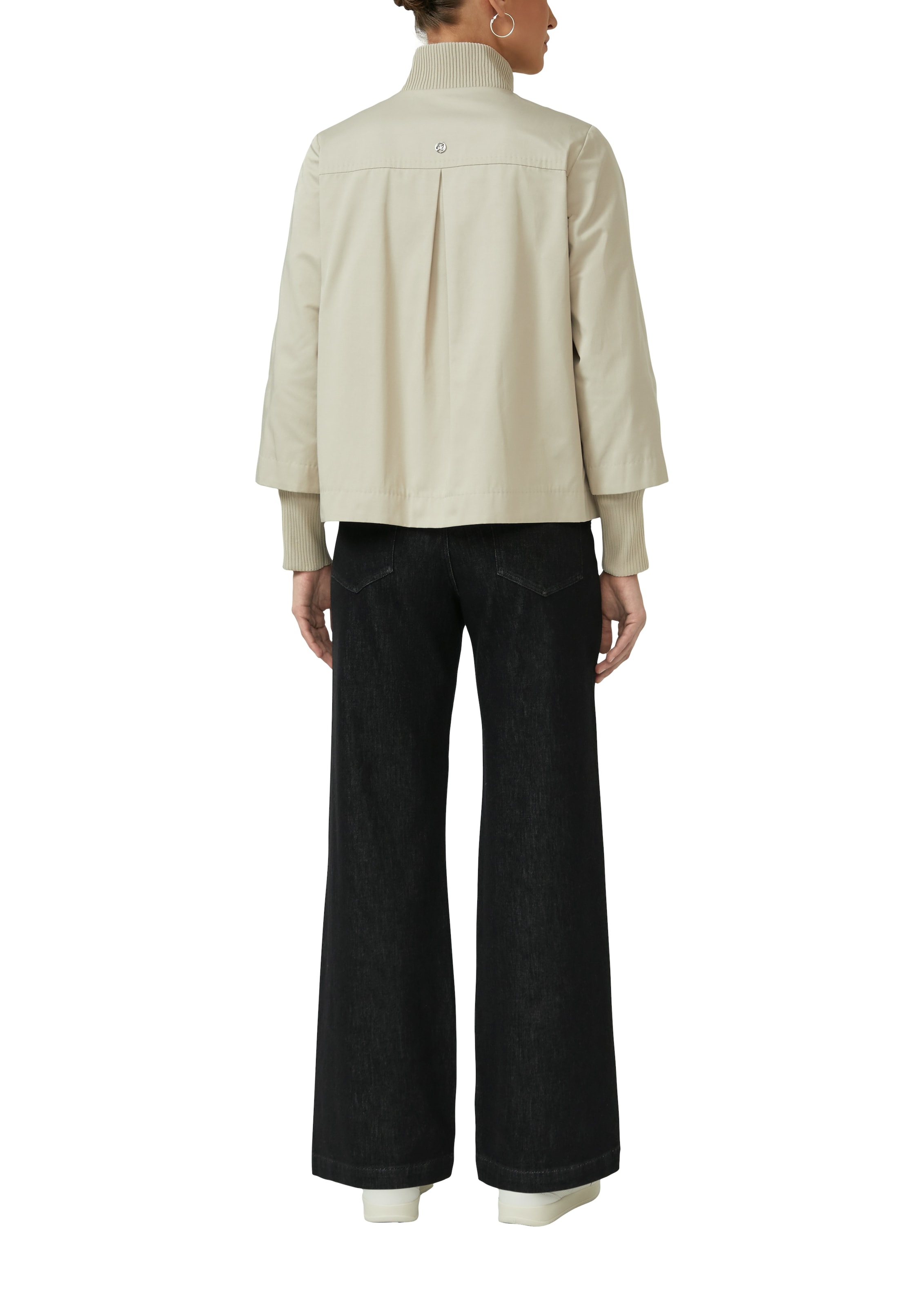 s.Oliver BLACK LABEL Veste courte ohne Kapuze mit Stehkragen und Knopfleise