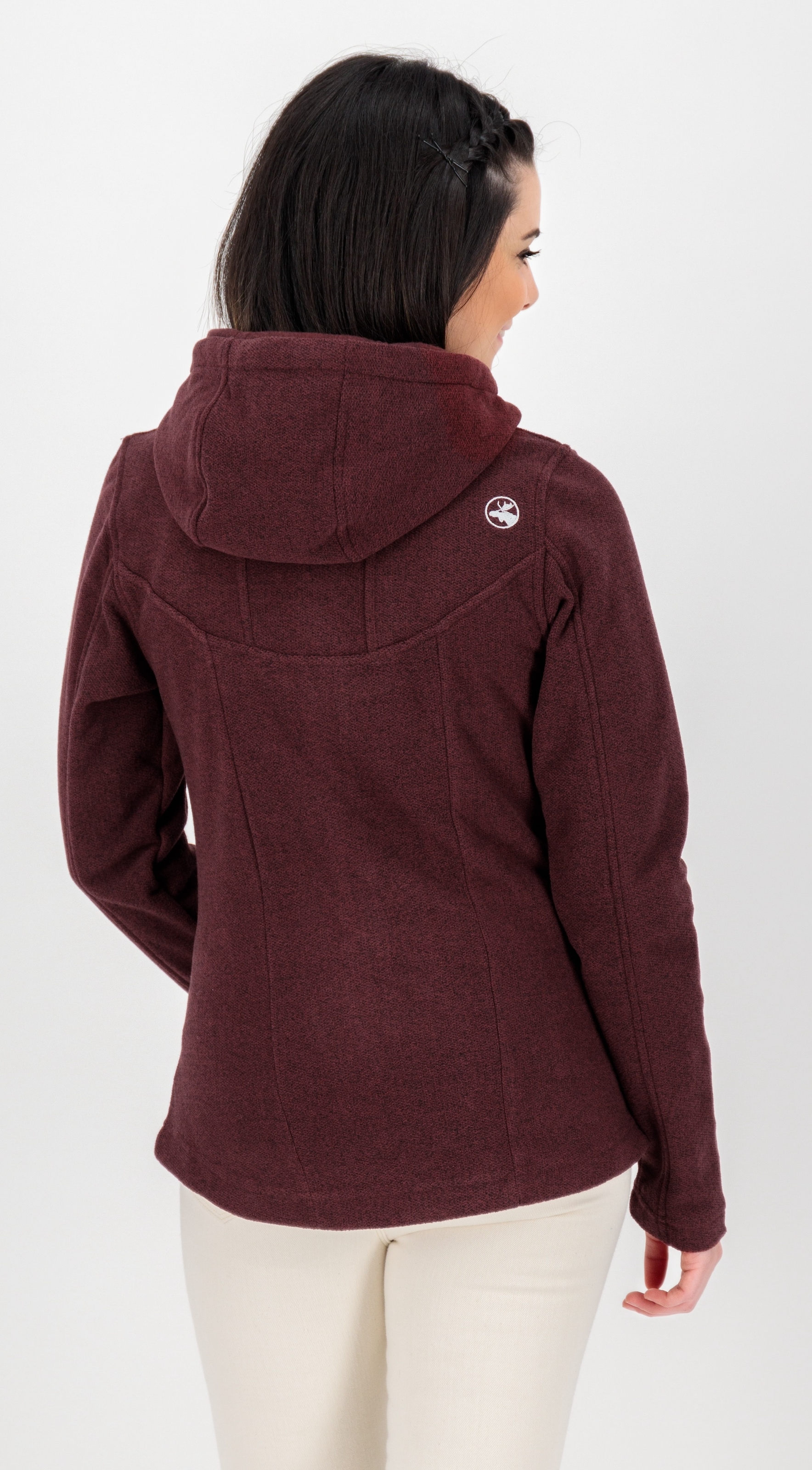 DEPROC Active Strickfleecejacke »GLORY MAY« mit 2-Wege-Reissverschluss