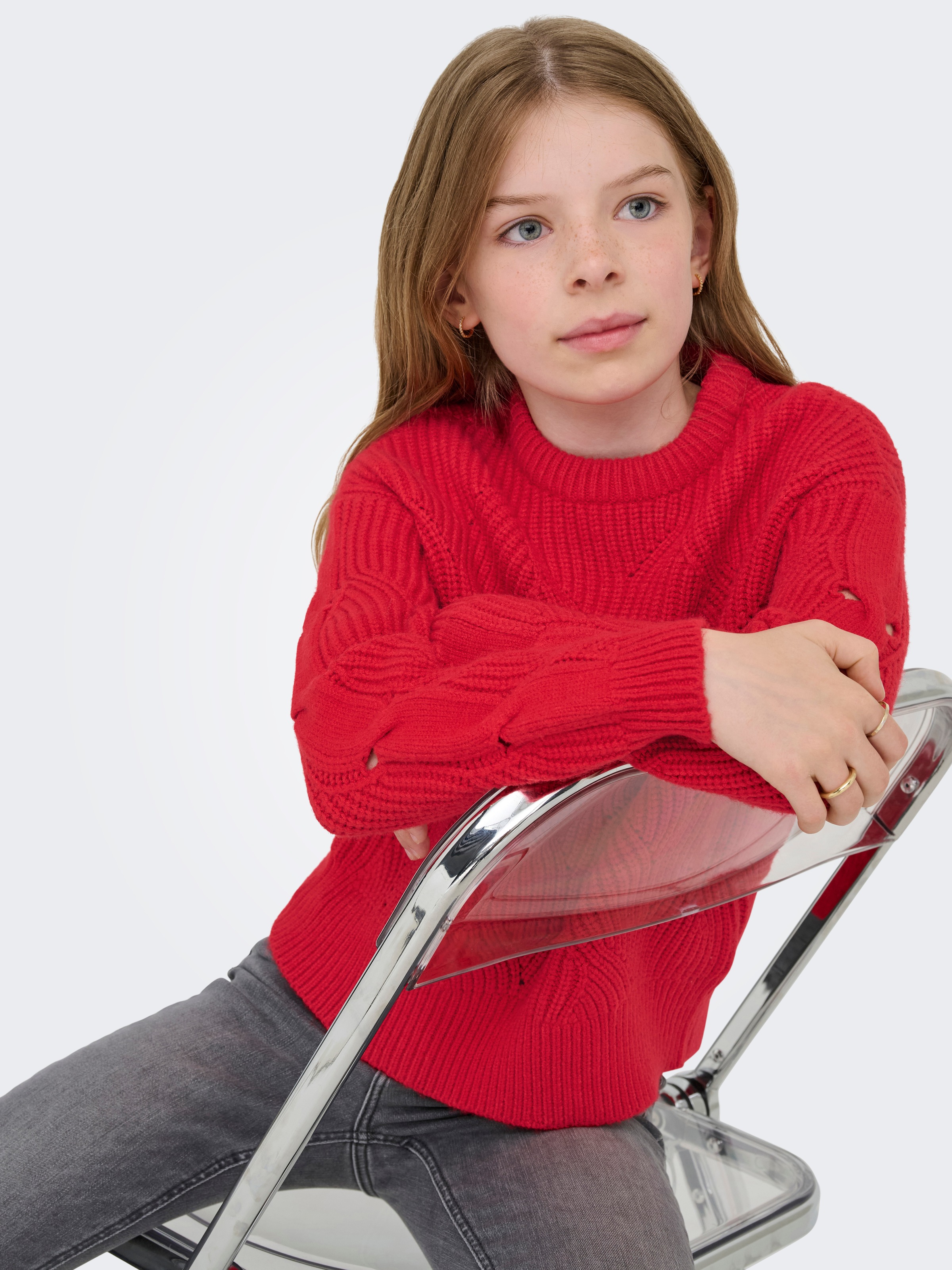 KIDS ONLY Pull en tricot »KOGKATIA LS STRUCTURE O-NECK CP KNT«