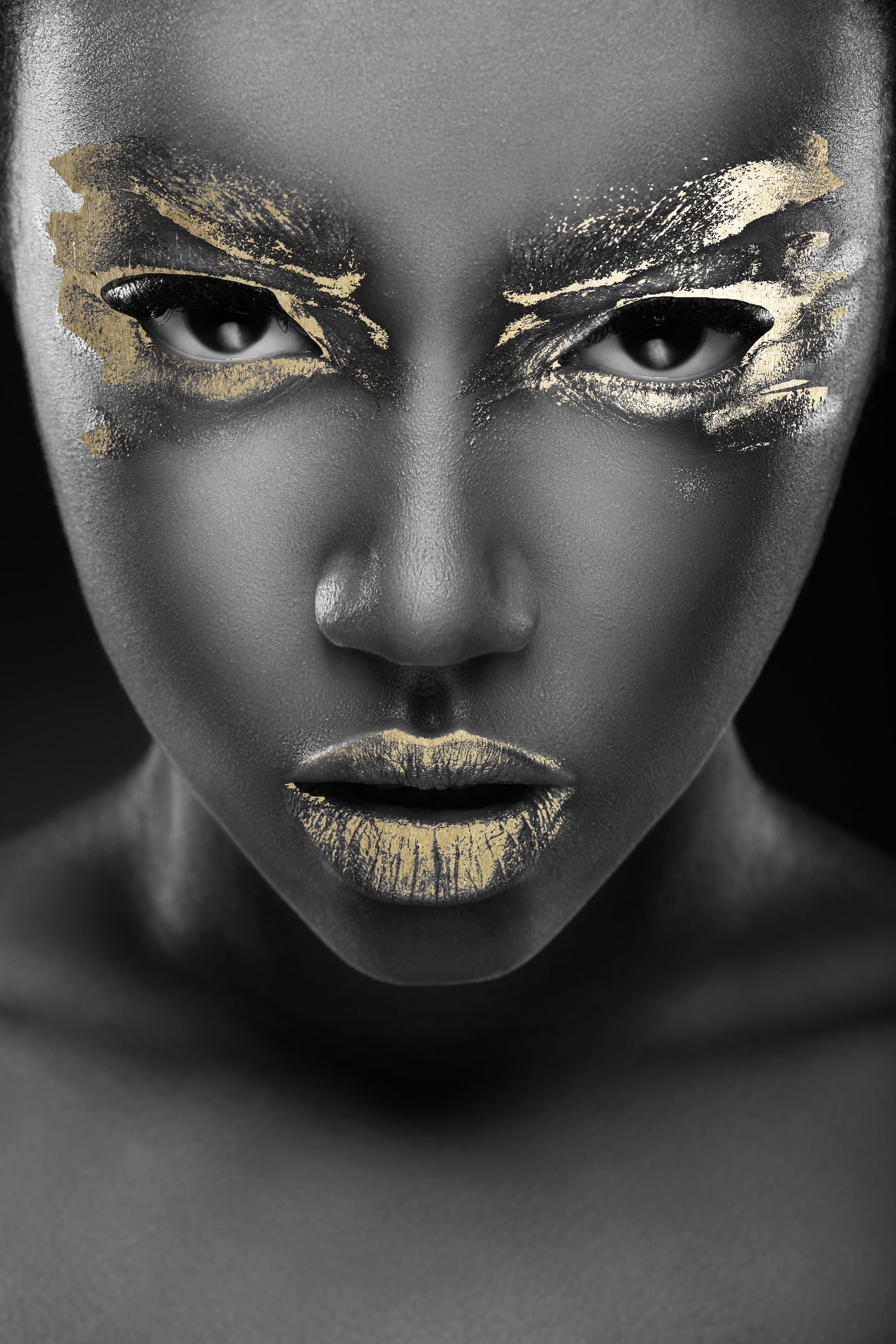 queence Tableau en verre acrylique »Behdeti« 1 cuis tlg. von Hand eingearbeitete Blattgold Applikationen