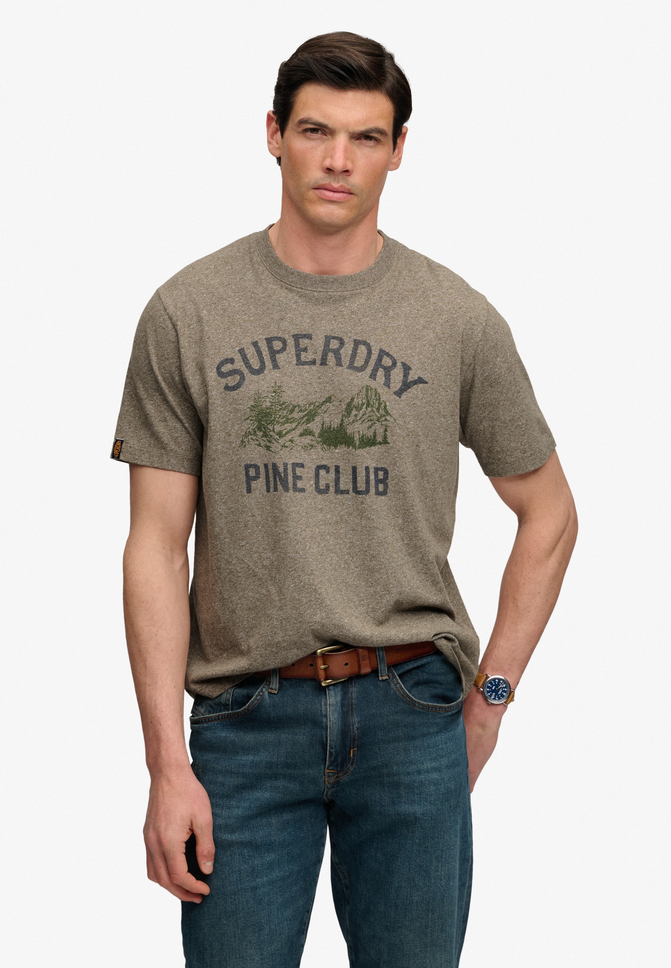 Superdry Shirt à col rond »WILD FRONTIER RLXD TEE« Baumwolle, loose fit