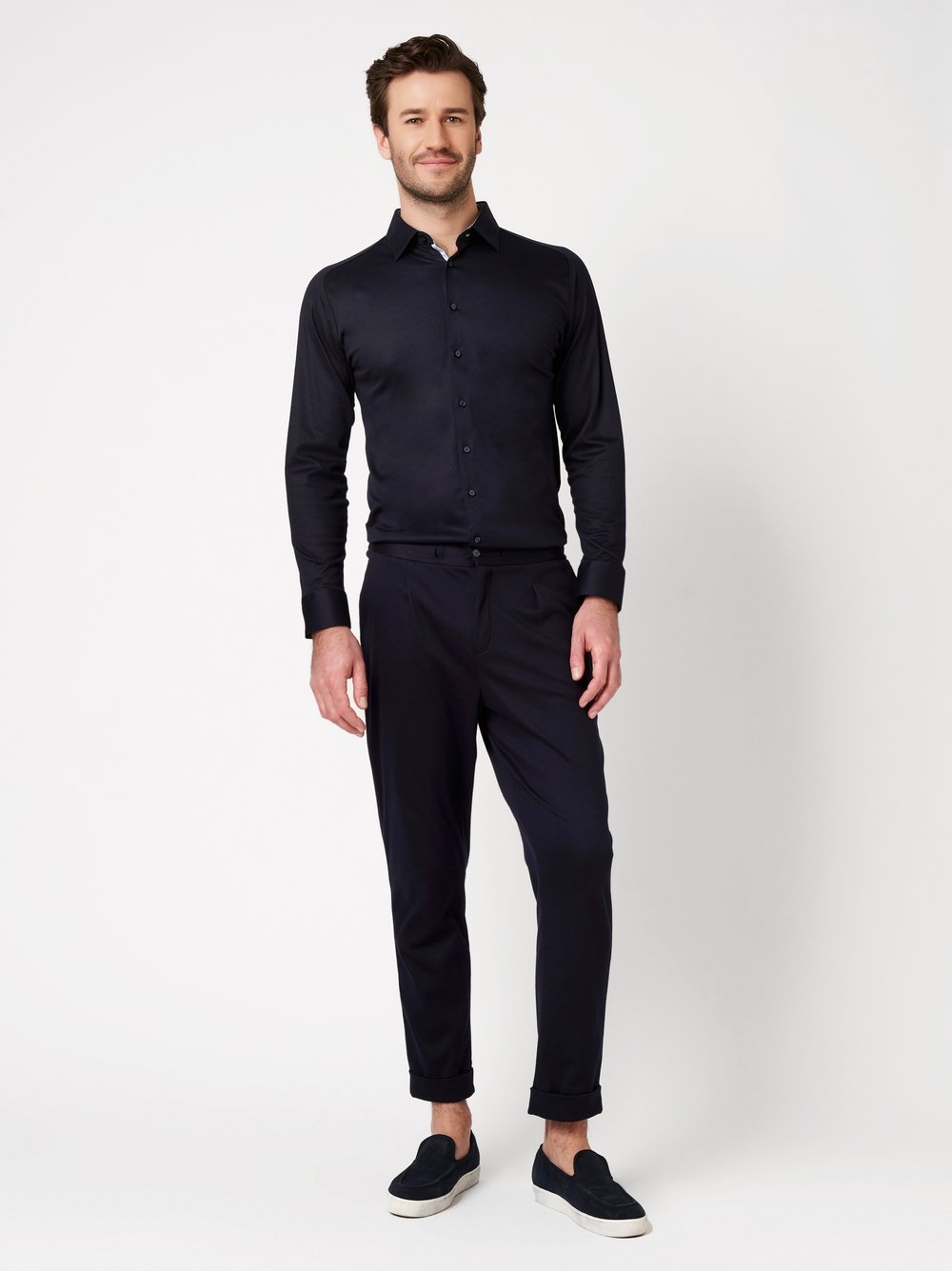 DESOTO Chemise à manches longues »Jerseyhemd Casual Kent«