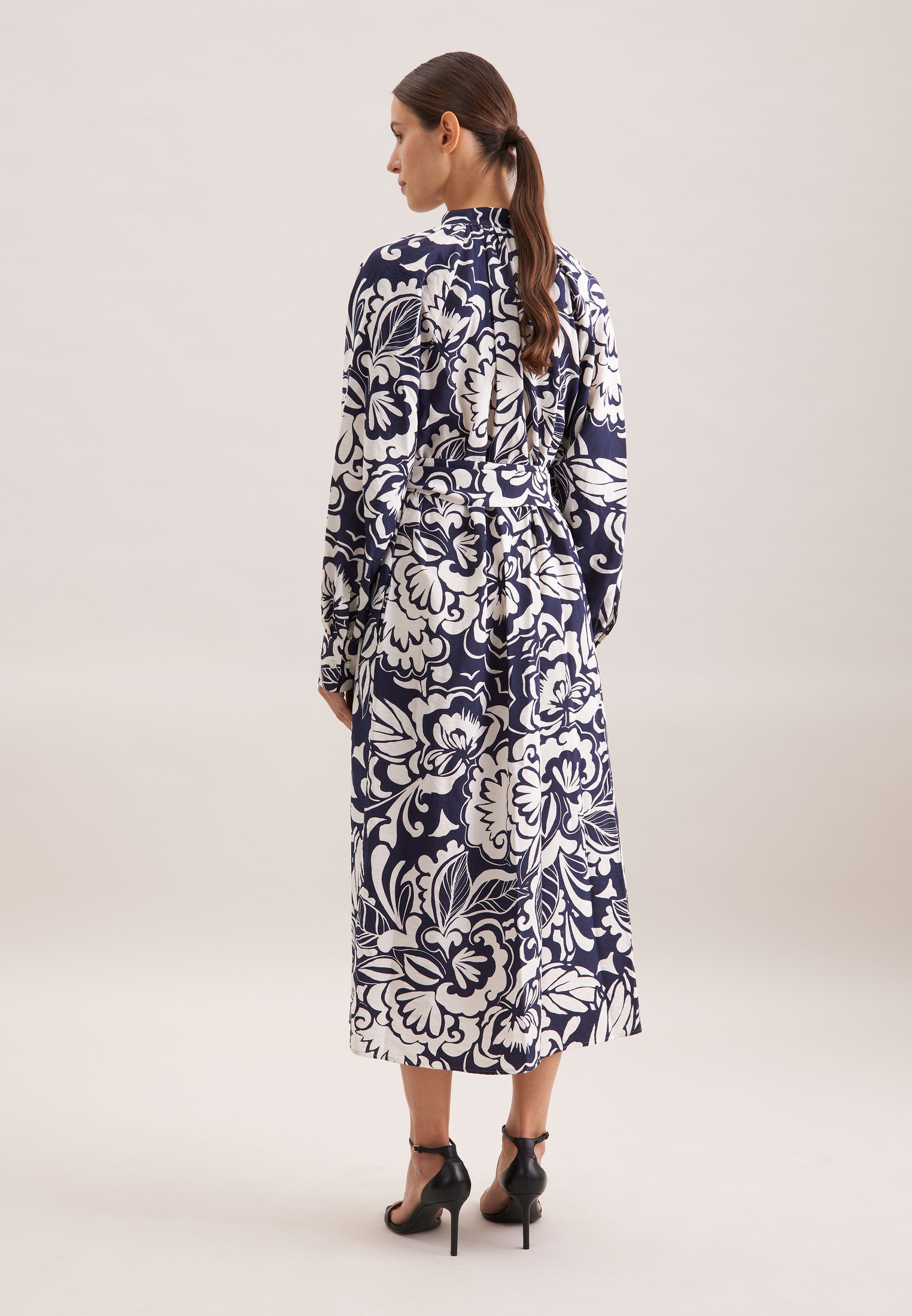 seidensticker Sommerkleid 1/1 V-Neck Druck