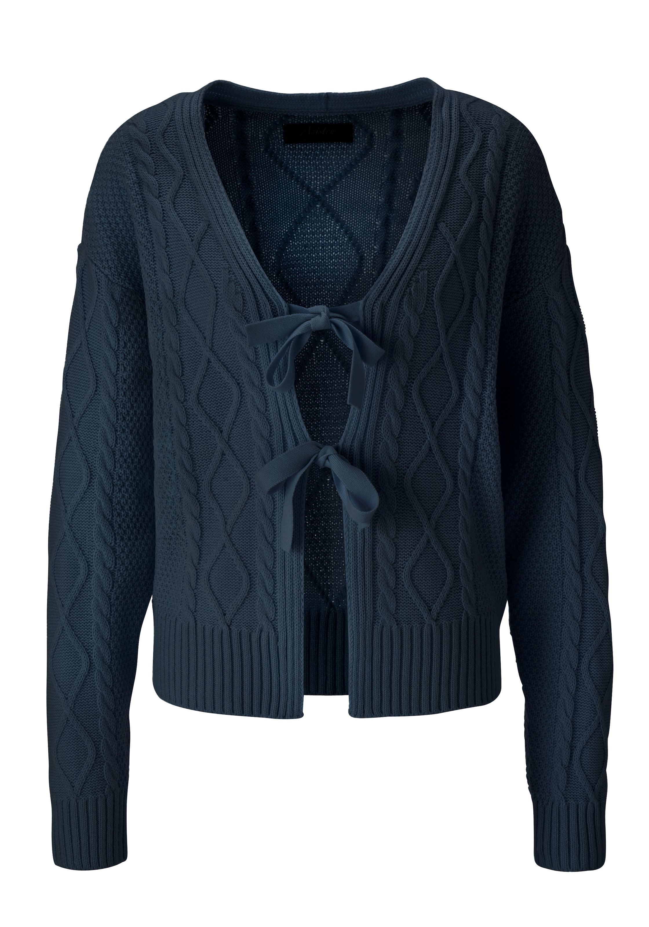 Aniston SELECTED Strickjacke mit Zopf- und Rautenmuster