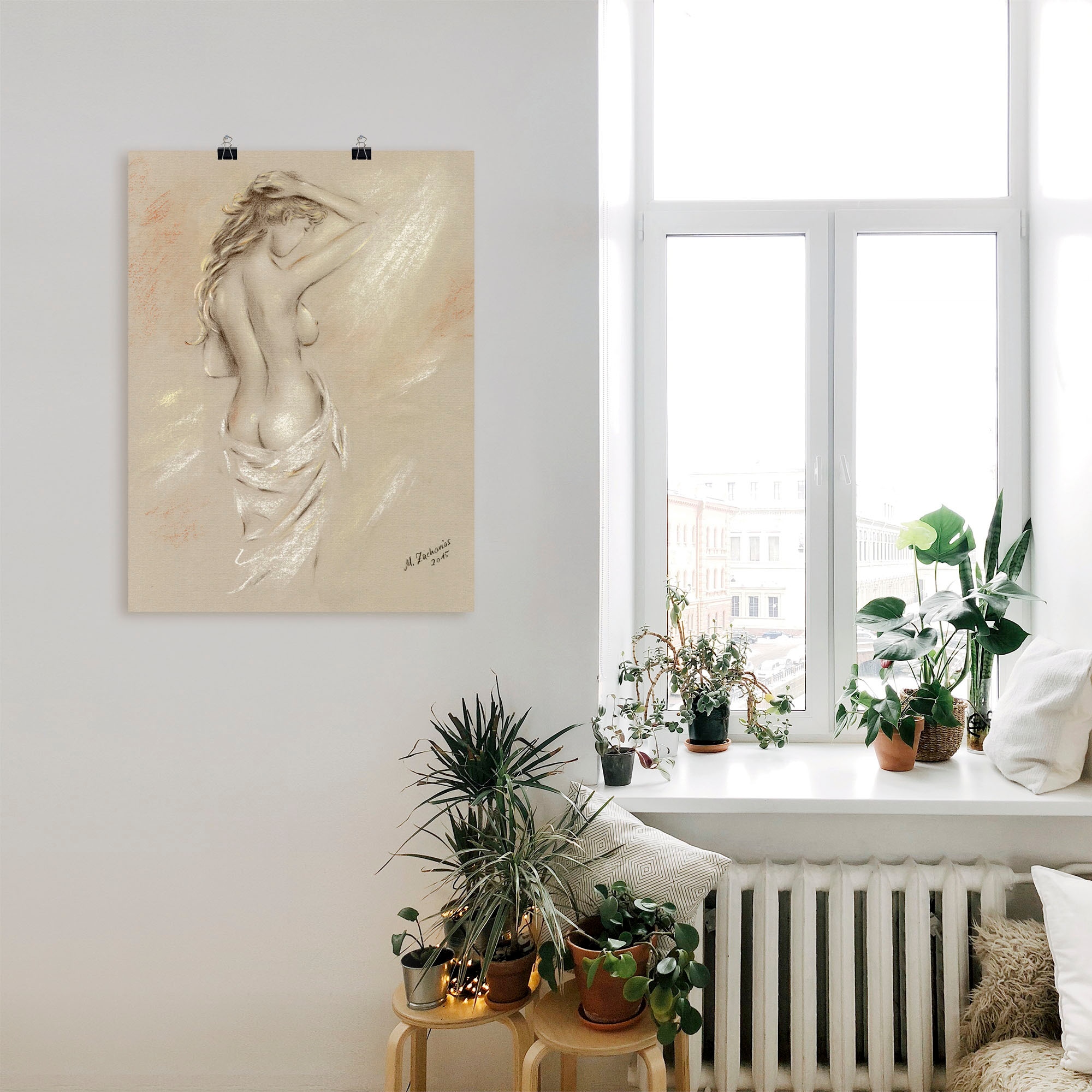 Artland Wandbild »Reizvolle Rundungen - weiblicher Akt« Frau 1 Stk. tlg. als Leinwandbild, Poster, Wandaufkleber in verschied. Grössen