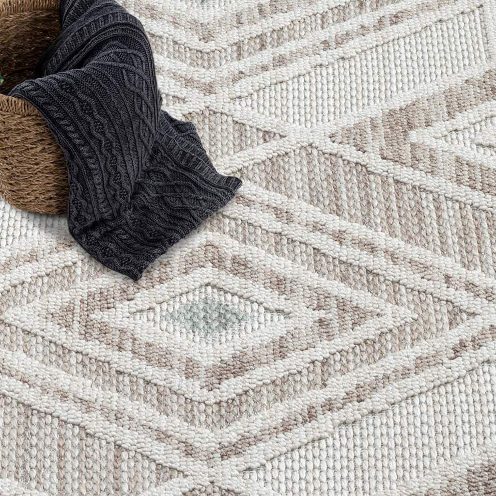 Carpet City Tapis »LINDO 8875« Rectangulaire 11 mm Höhe Kurzflor, Hochtief-Muster/ 3D-Effekt, Fransen, Boho-Stil, Wohnzimmer