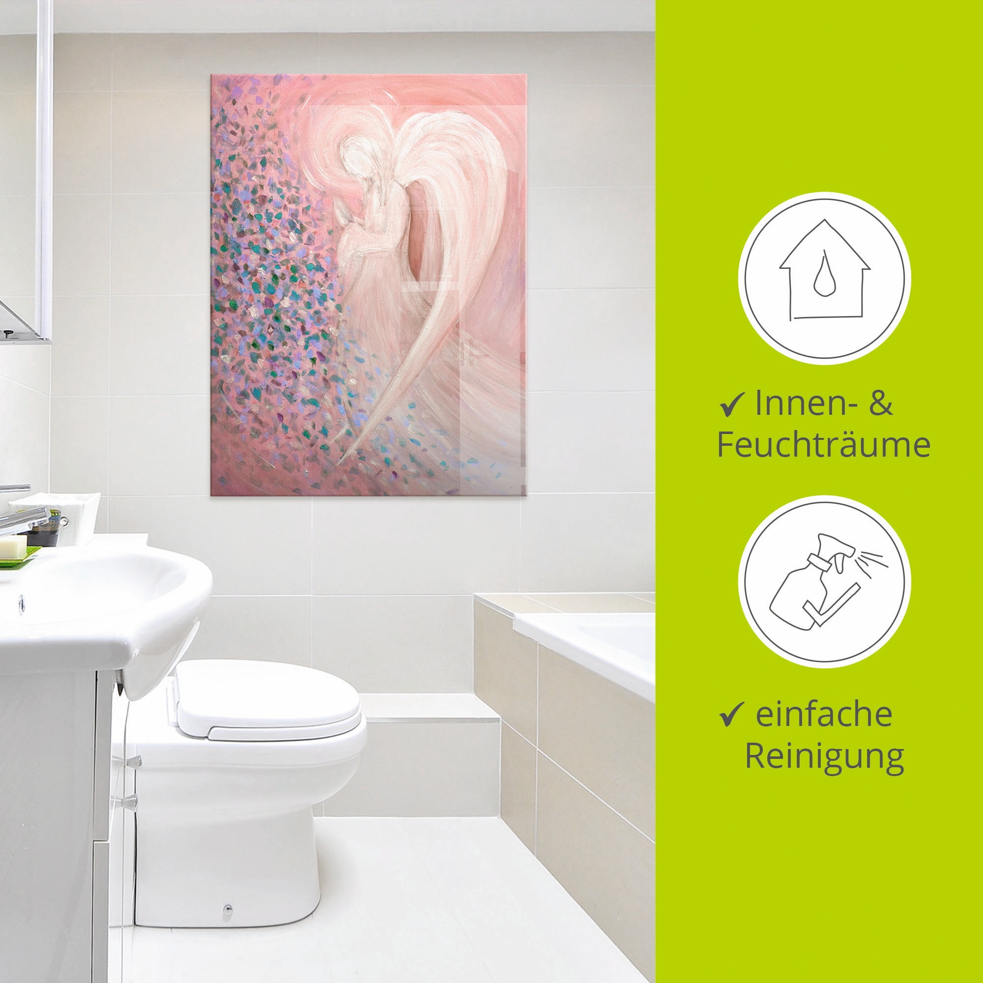 Artland Tableau en verre »Engelbild - pastell« 1 cuis tlg. in verschiedenen Grössen