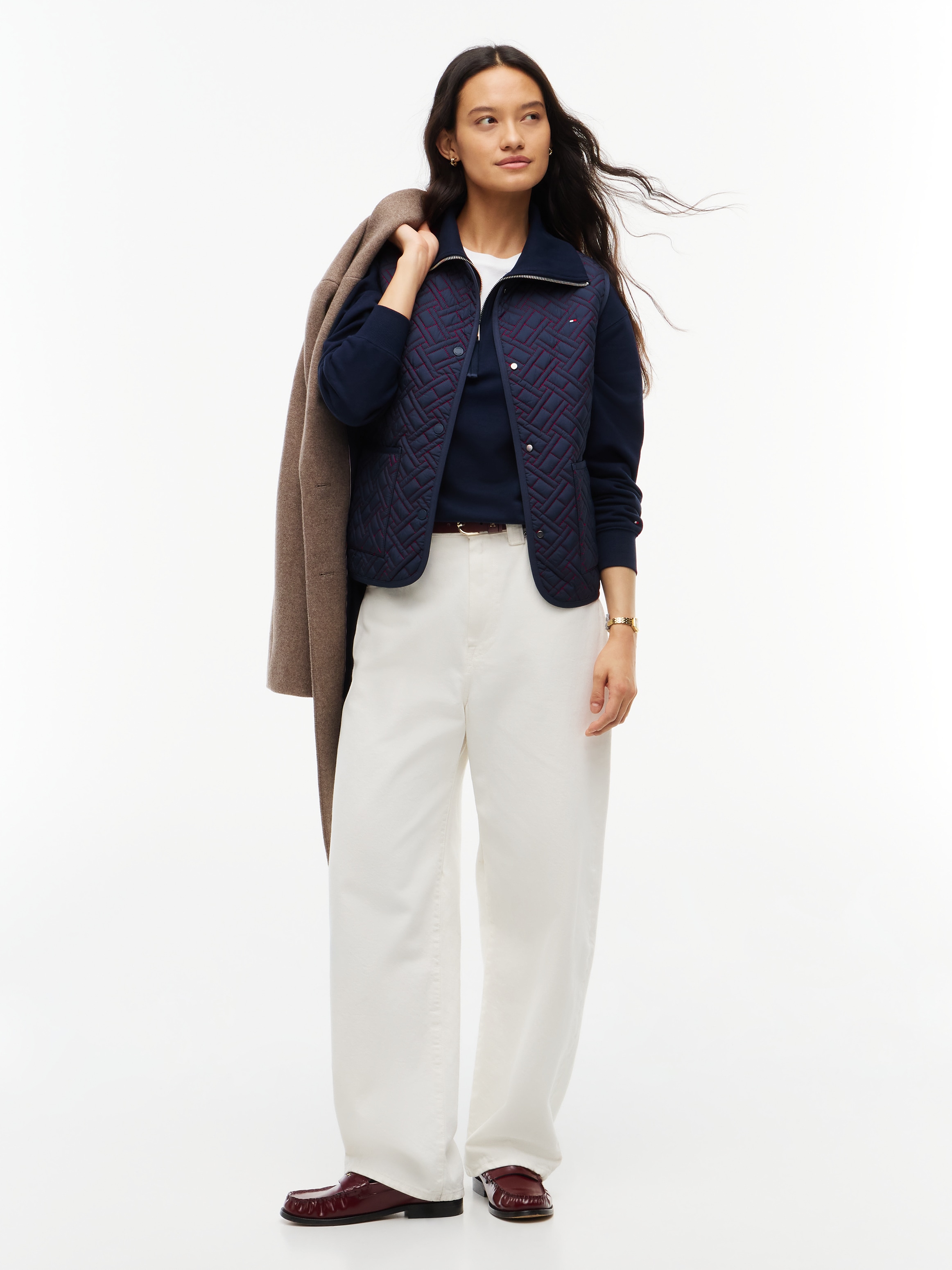 Tommy Hilfiger Gilet matelassé »QUILTED LINER VEST« Kunstfaser