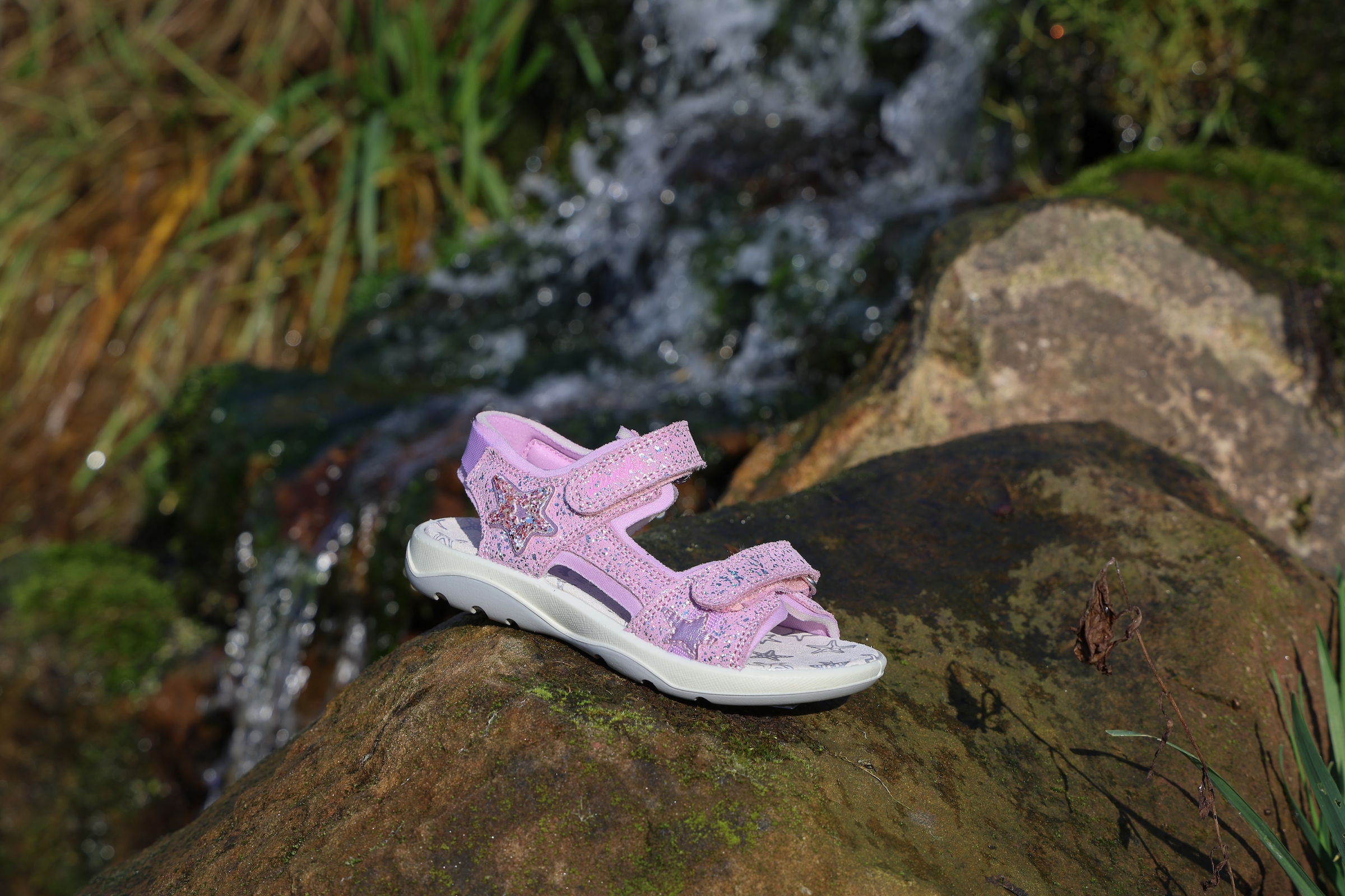Lurchi 1100000002199 »Fia 2«  Klettschuh mit Glitter, Grössenschablone zum Download