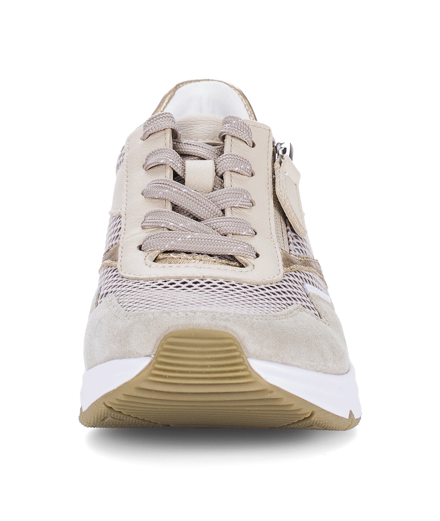 rollingsoft Baskets compensées  , chaussure de loisirs, chaussure basse, chaussure à lacets, fermeture éclair extérieure, largeur G