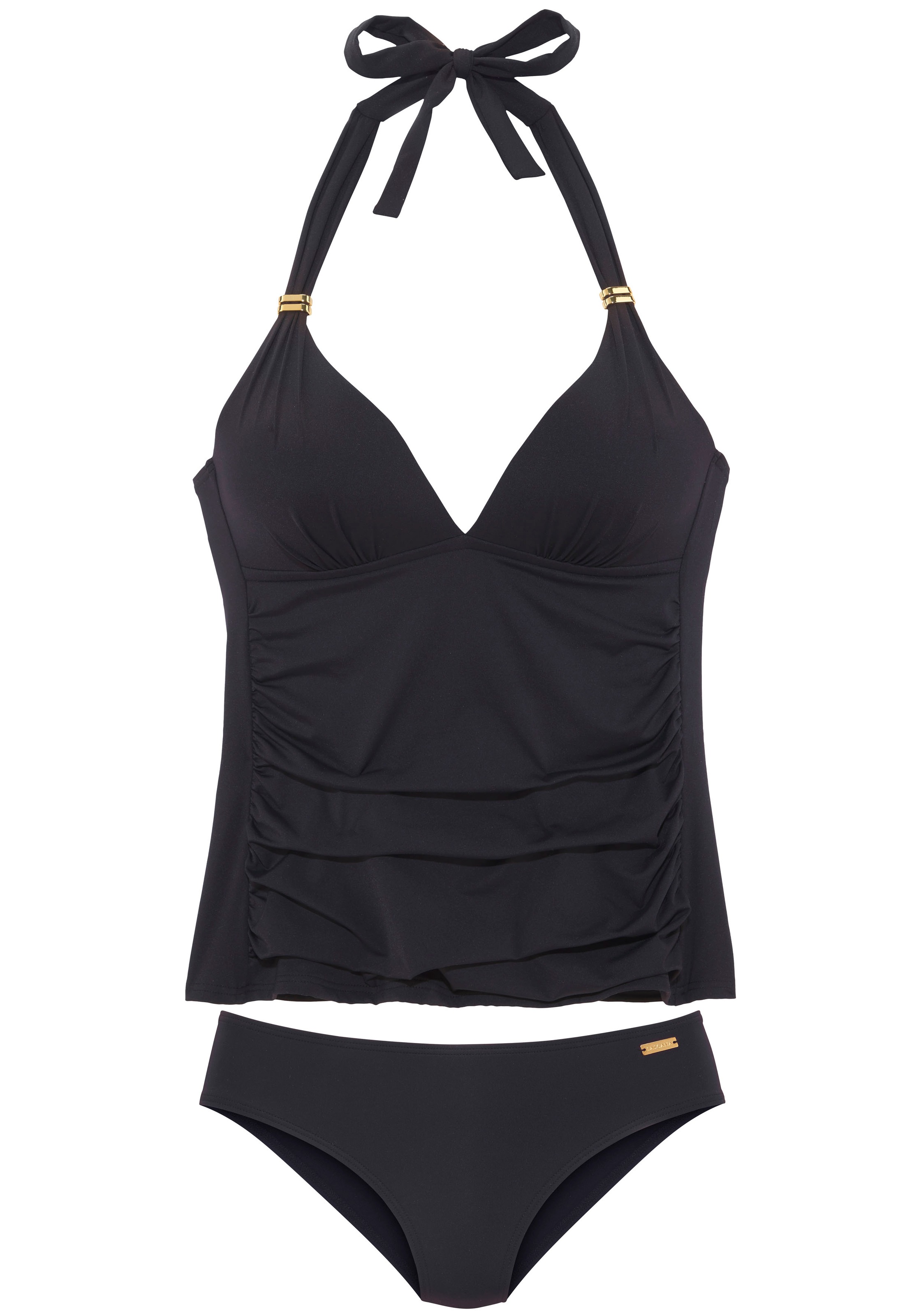 LASCANA Tankini »Toni« mit goldfarbenen Accessoires