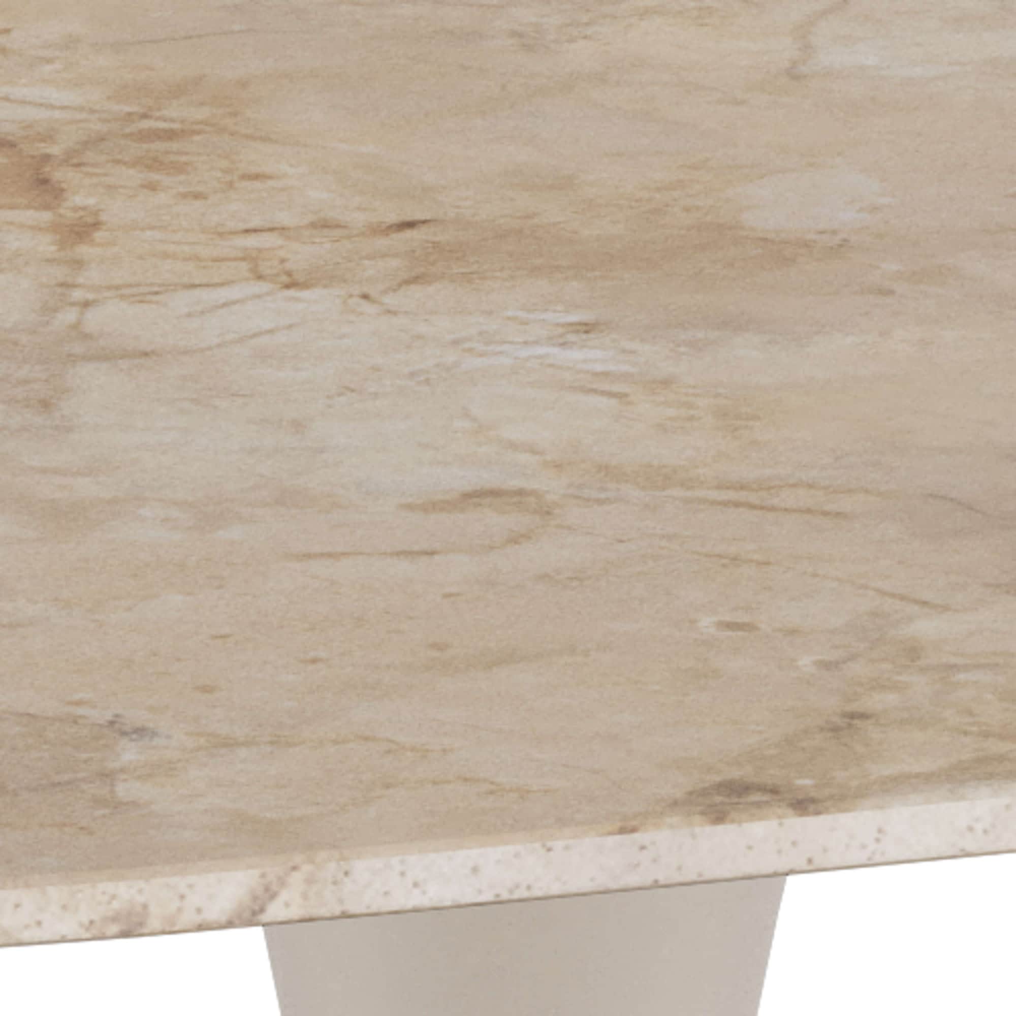 ACTONA GROUP Table de salle à manger »Speisetisch« L/P/H : 90x90x75,  table marron, plateau en céramique poli