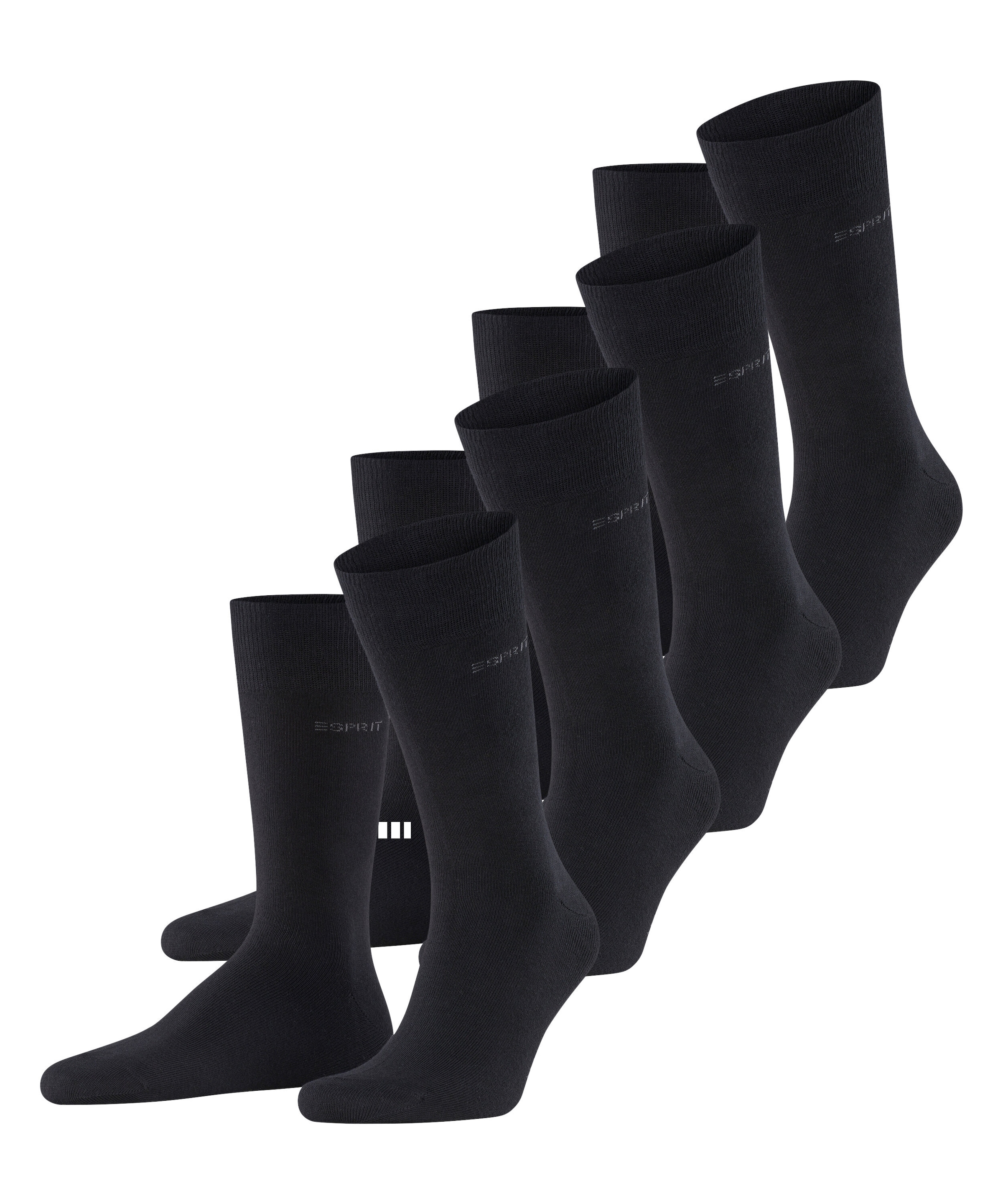 Esprit Chaussettes »Solid« Chaussettes unies, pack avantage basique, hauteur mollet