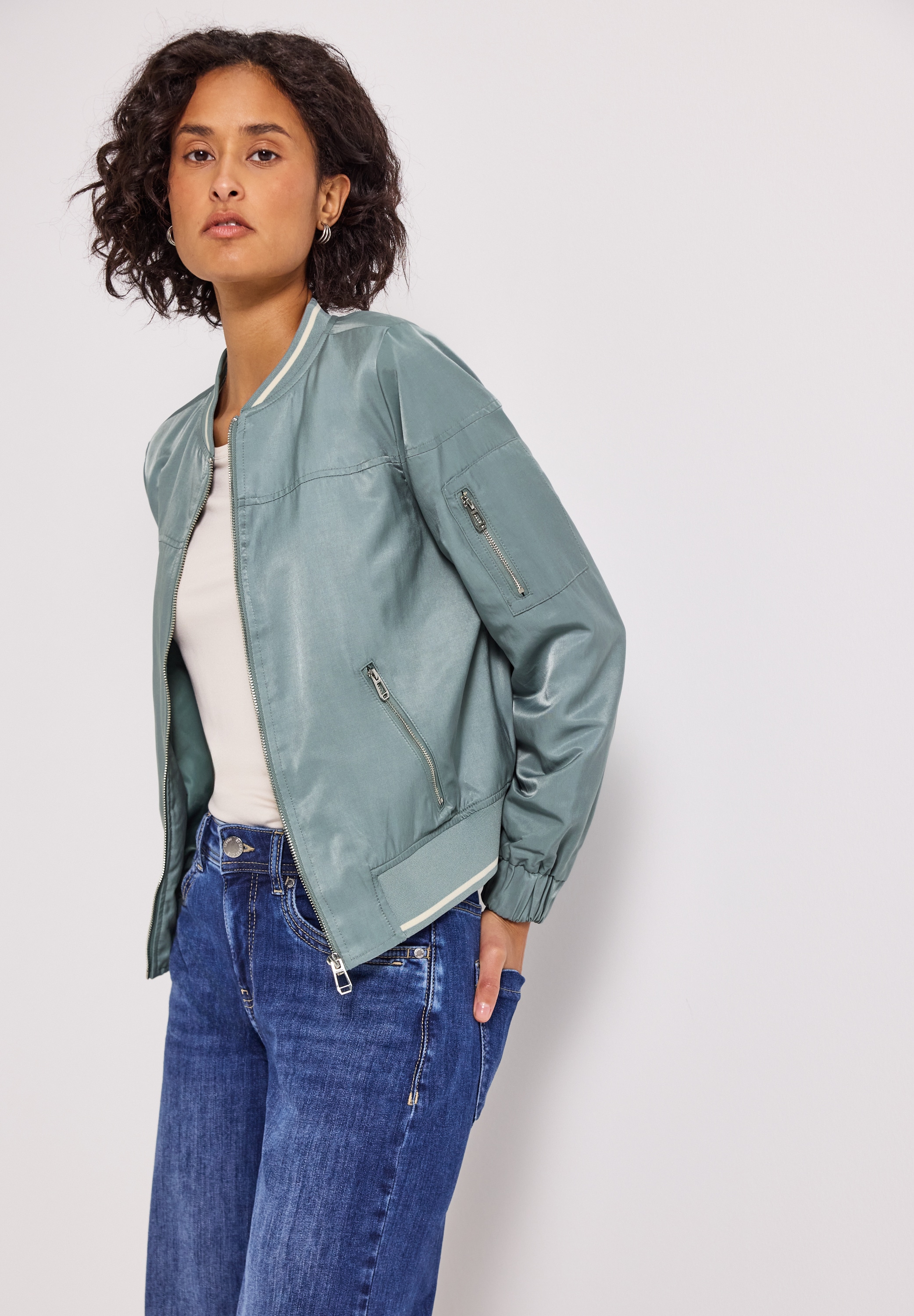 STREET ONE Blouson mit College-Details