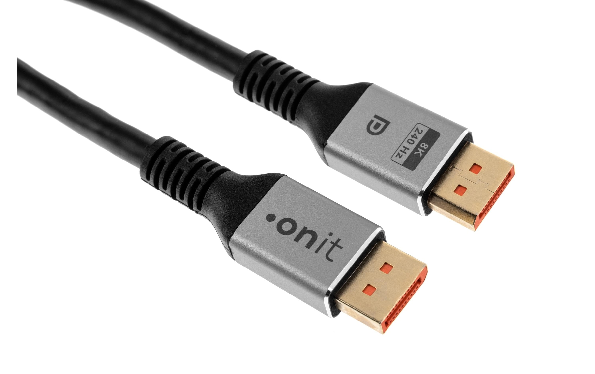 onit Video-Kabel »16K@60 Hz DisplayPort - 2 m« 200 cm Bidirektionales Videokabel nach DP-2.1-Spezifikation