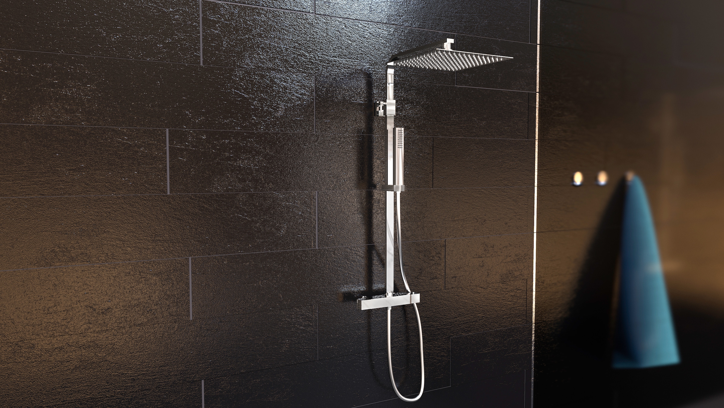 Schütte Brausegarnitur »SUMBA« inkl. Wasserspardichtung, Sicherheitssperre, Antikalk, höhenverstellb.