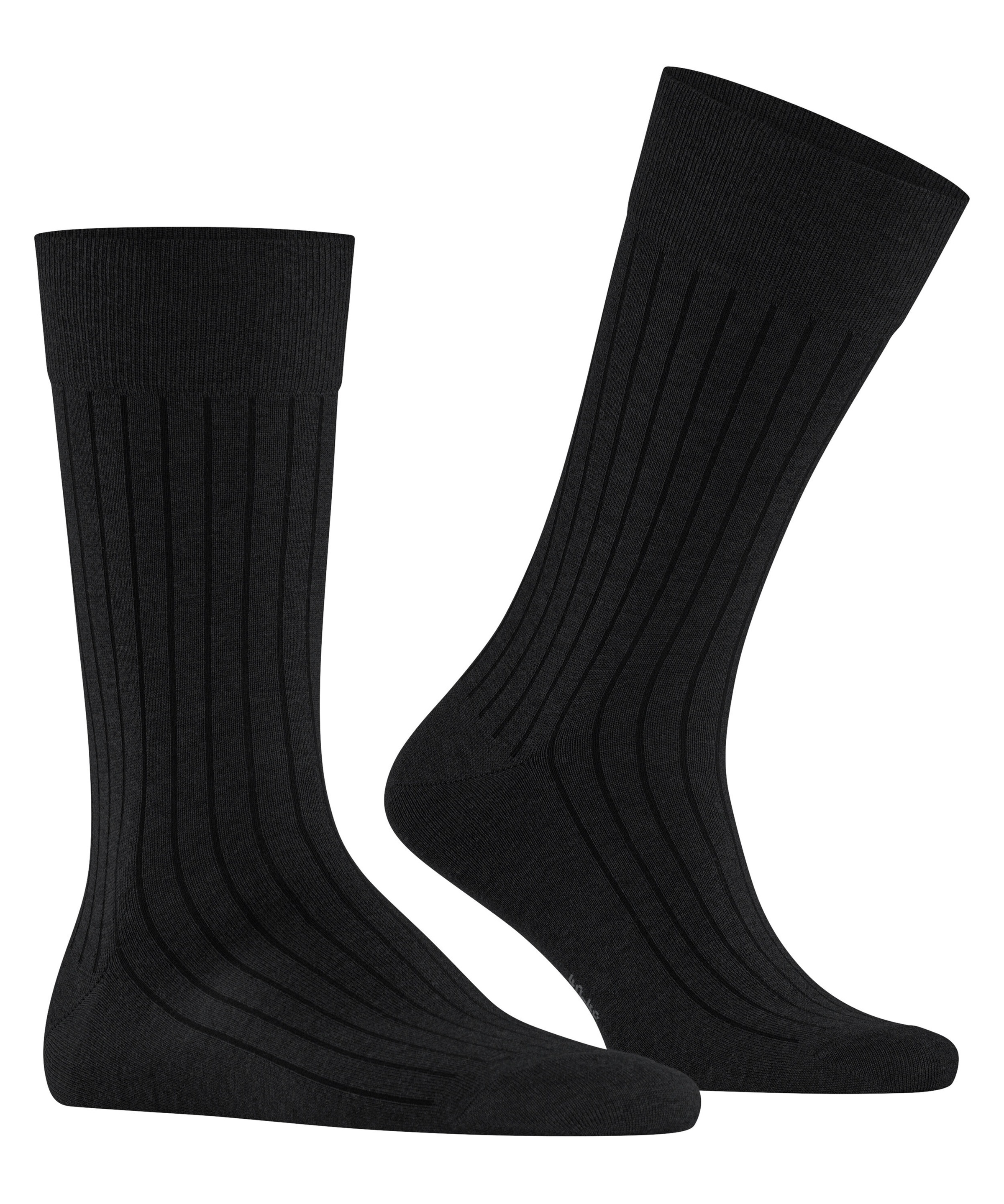 Burlington Chaussettes »Duke Street« Taille unique 40-46, structure côtelée, mélange coton