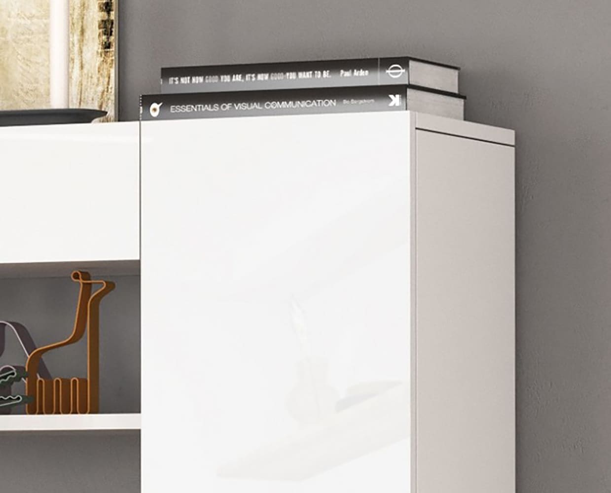 GOODproduct Meuble mural »SPEED, TV-Wand, hochglanz lackiert,ideal für TV-Geräte bis zu 65 Zoll« 1 cuis tlg.