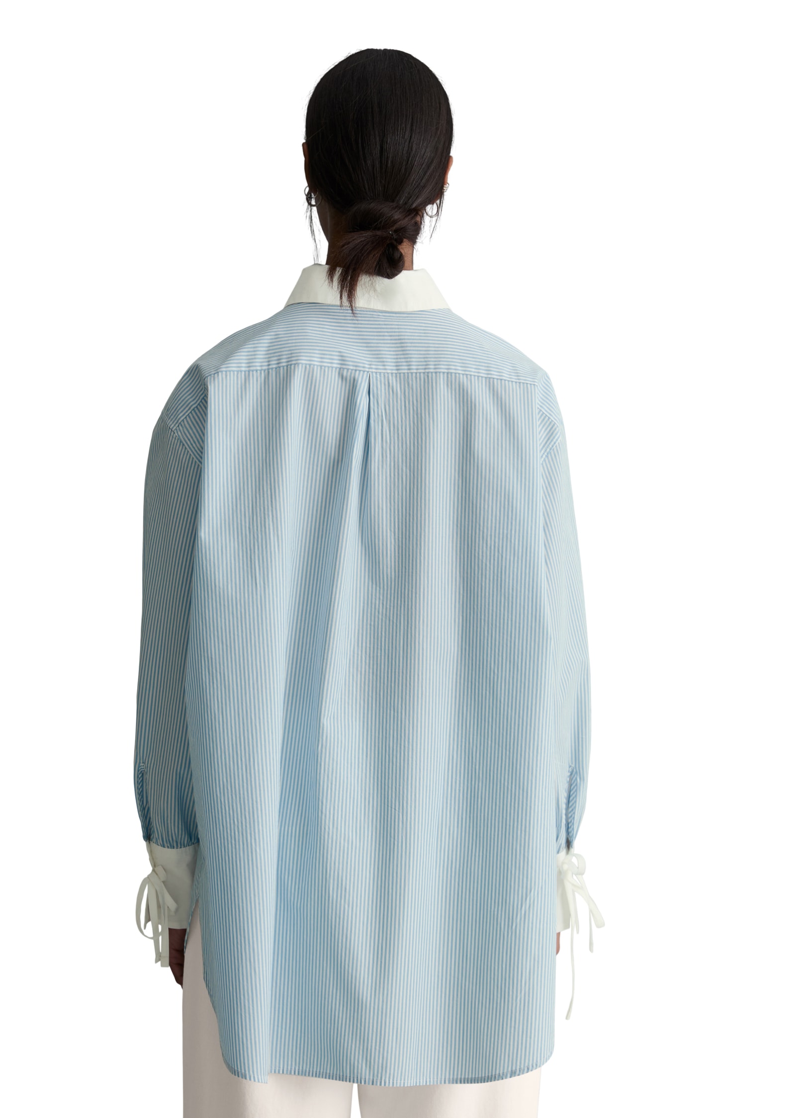 Marc O'Polo DENIM Blouse à manches longues blouse rayée ample en popeline effet papier