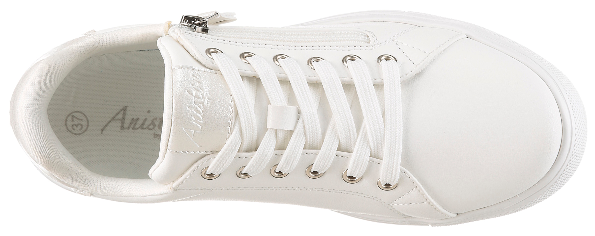 Aniston SHOES Sneaker  Schnürschuh, Freizeitschuh mit Reissverschluss - NEUE KOLLEKTION