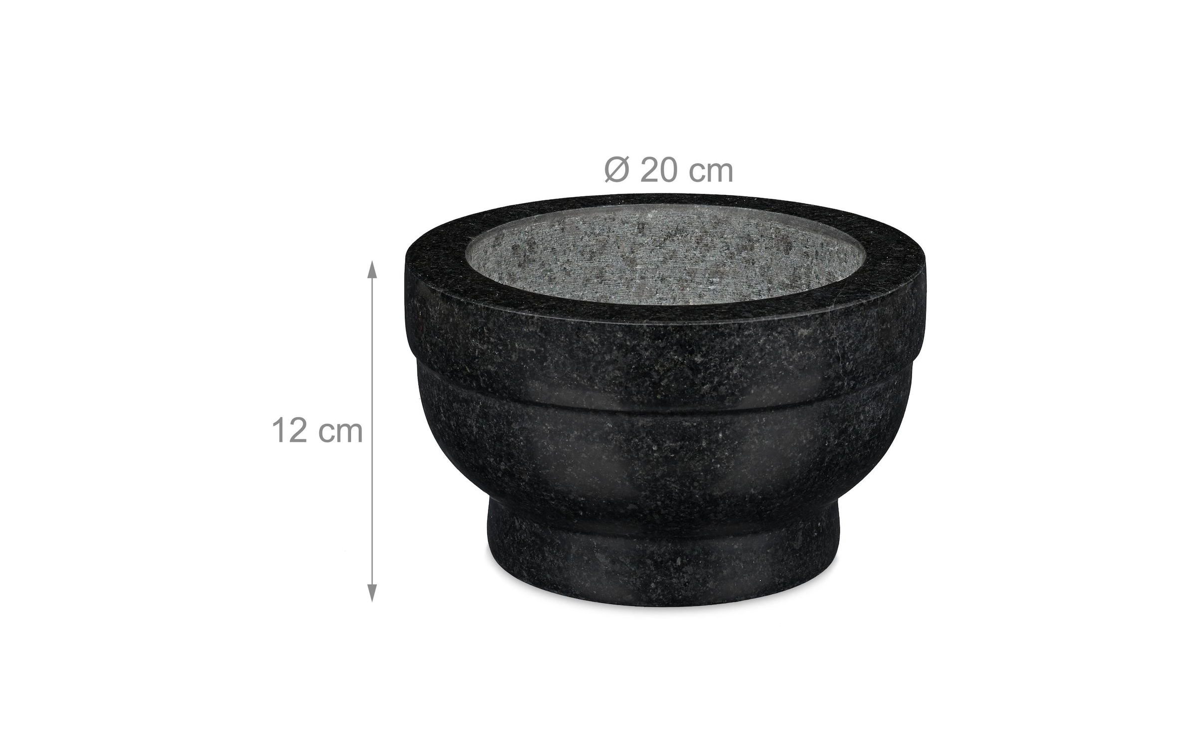 relaxdays Mörser »und Stossel Set 20 cm«