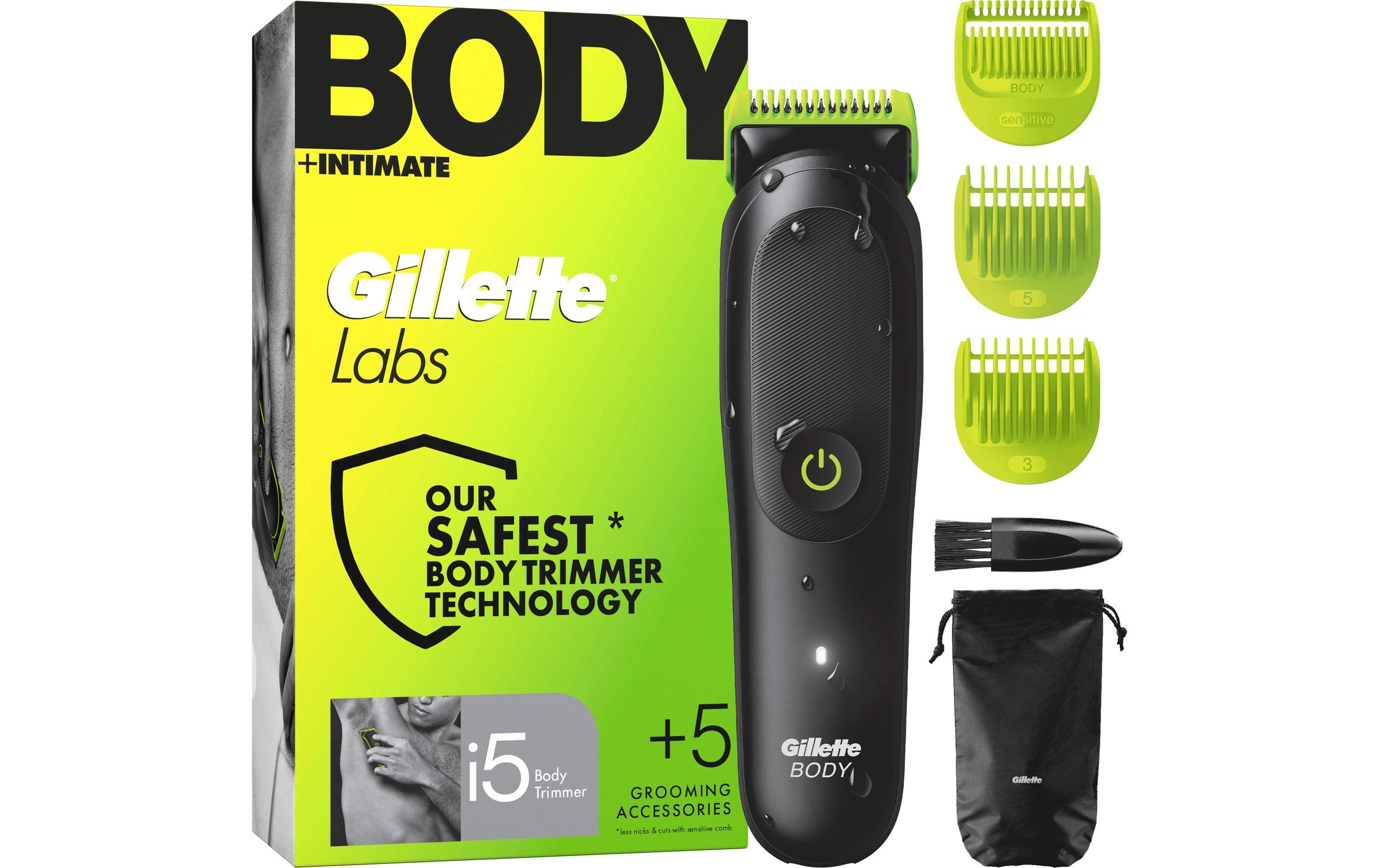 Gillette Körperrasierer »+ Intimhaartrimmer für Männer i5«