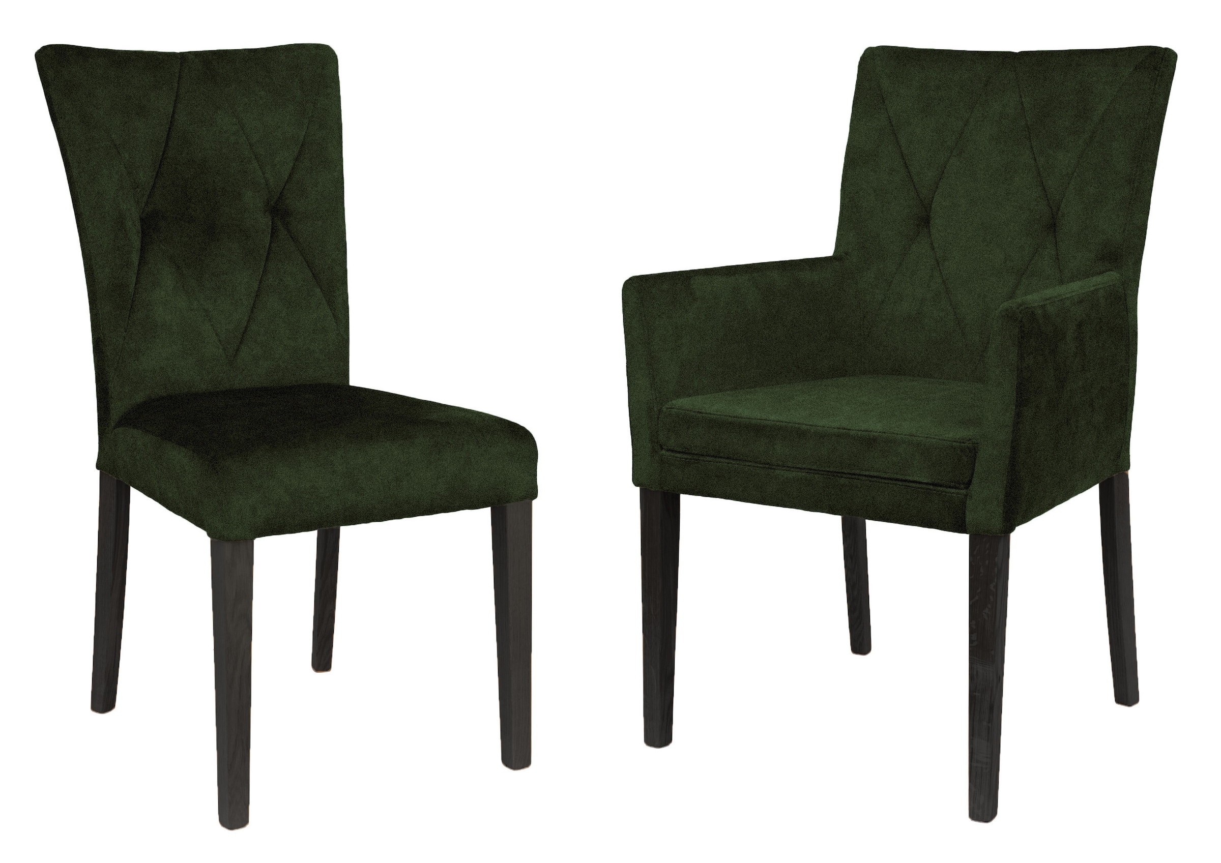 Home affaire 4-Fussstuhl »Diamond« (Set) 2 Stk.Sitz und Ruecken gepolstert