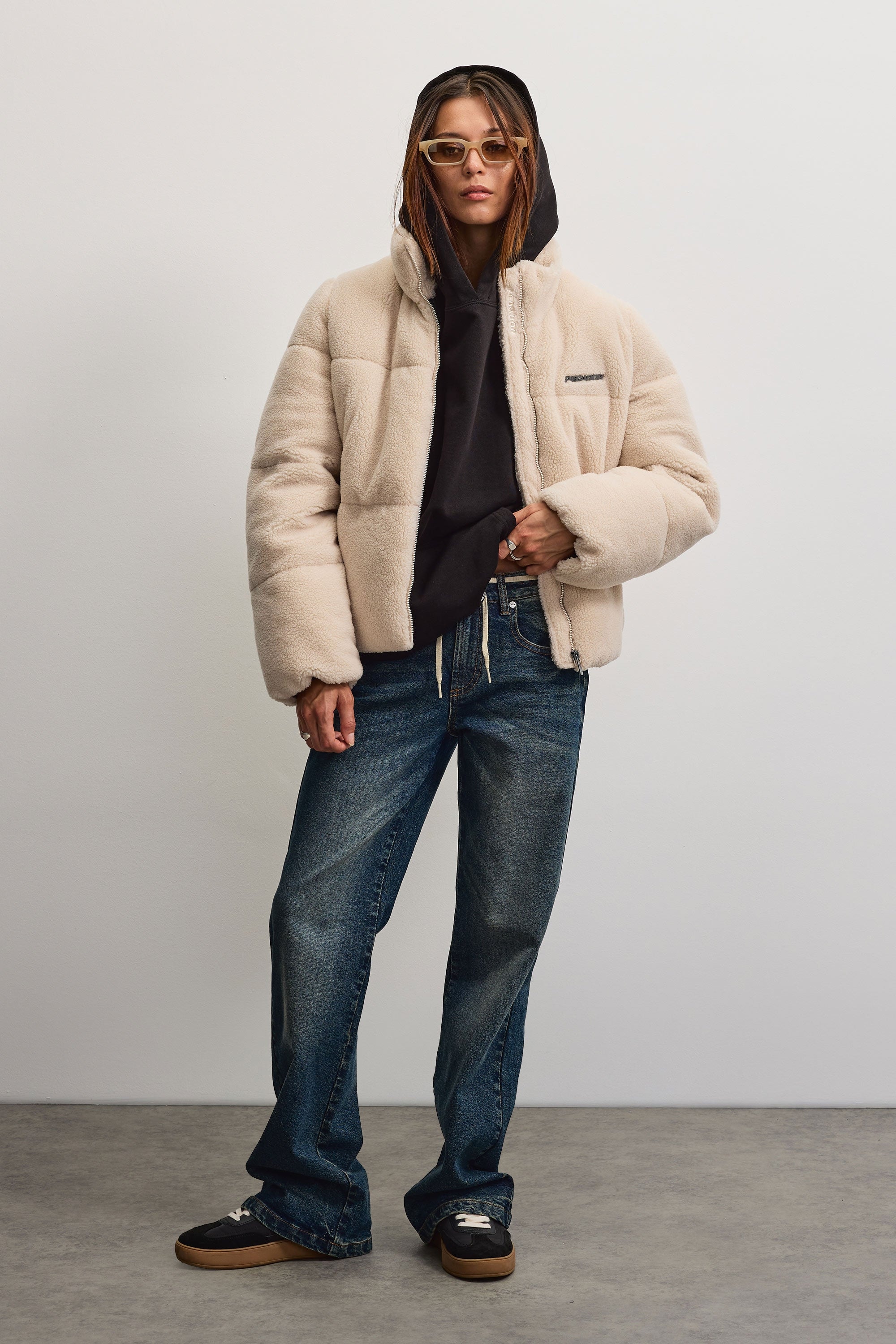 PEGADOR Veste matelassée »GEORGIA TEDDY PUFFER JACKET« Kunstfaser, regular fit