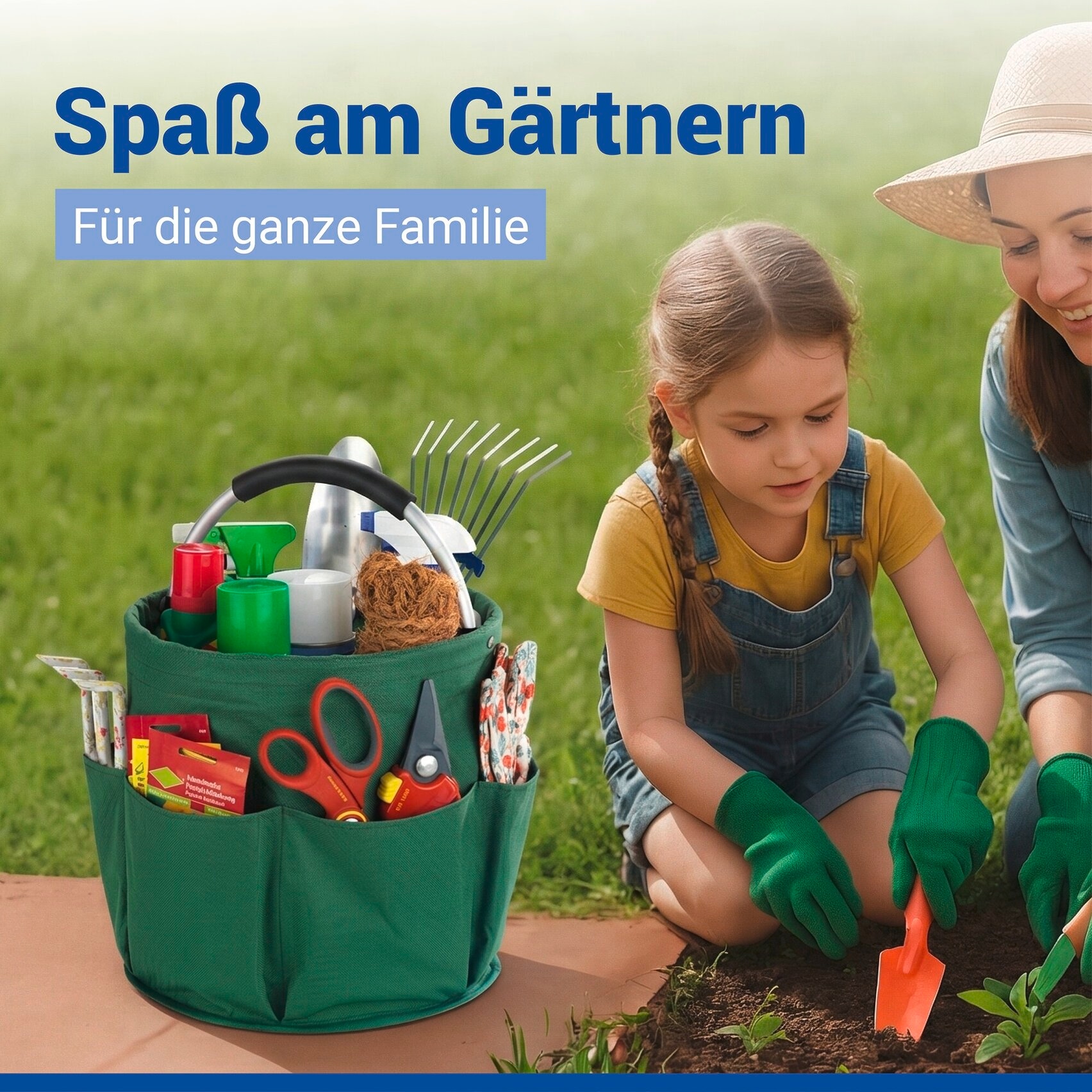 Maximex Organizer »Universal-Reinigungs-Caddy« Allzweckkorb mit 6 Aussentaschen, ideal für Haushalt, Garten & Camping