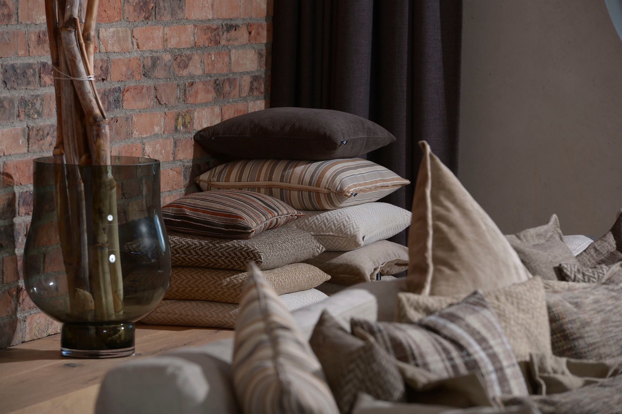 H.O.C.K. Dekokissen »Cord Wave« Kissenhülle mit Füllung, 1 Stück