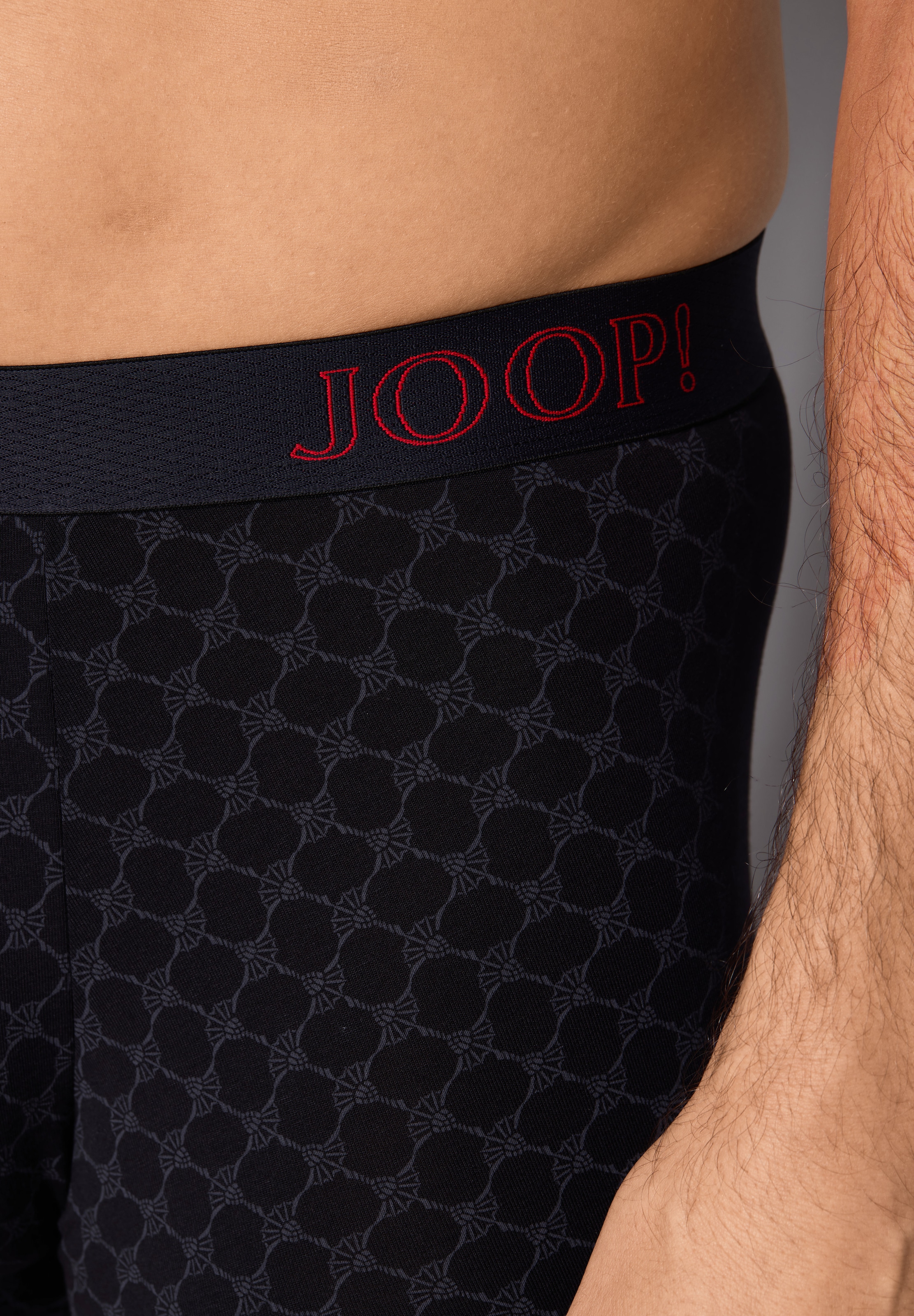 JOOP! Boxers »Everyday« 3er Pack,  ohne Eingriffe, Cornflower-Design, elastischer Logobund