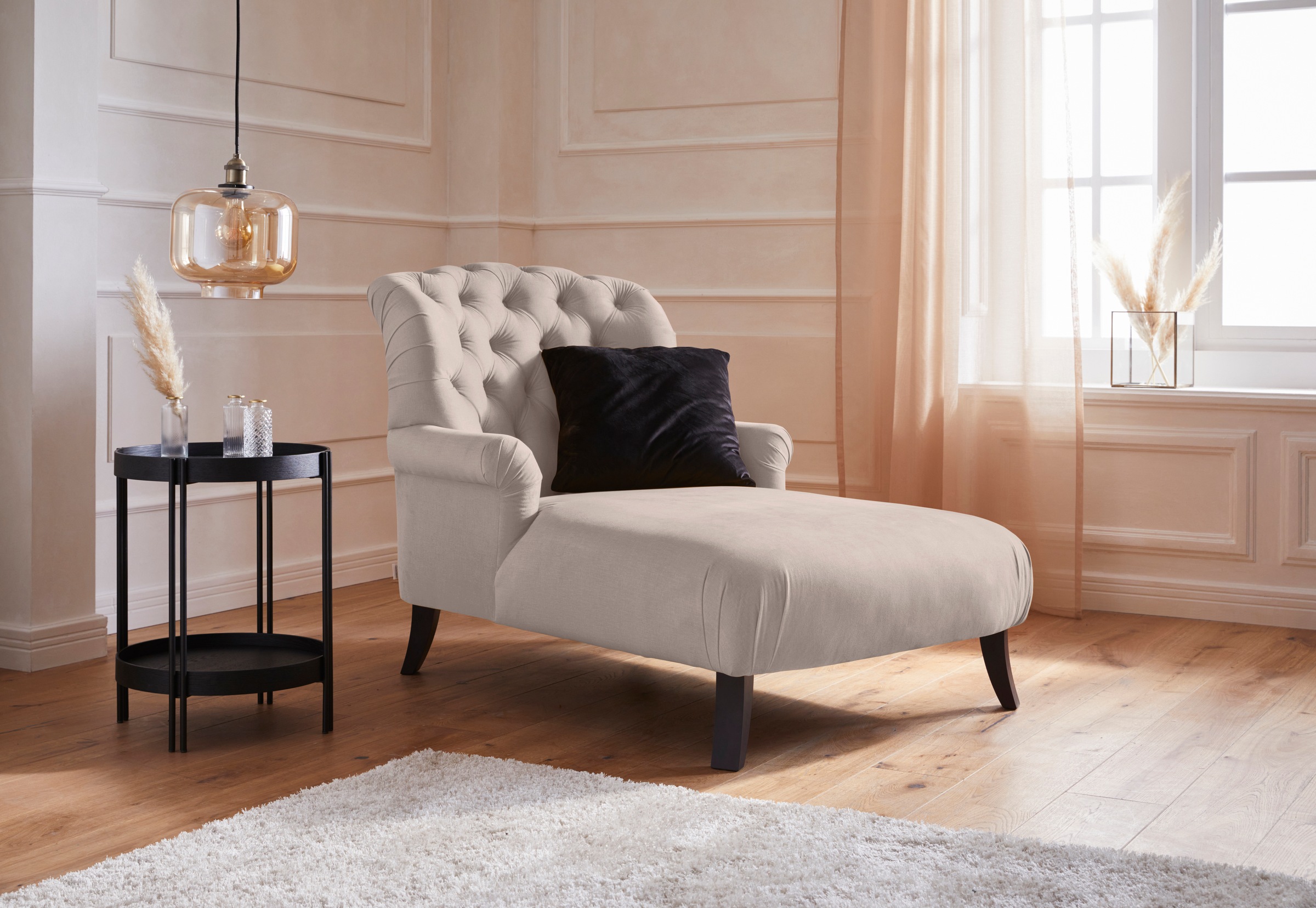 Home affaire Loveseat »Amiens Sessel Loungesessel« mit wunderschöner Knopfheftung im Rücken