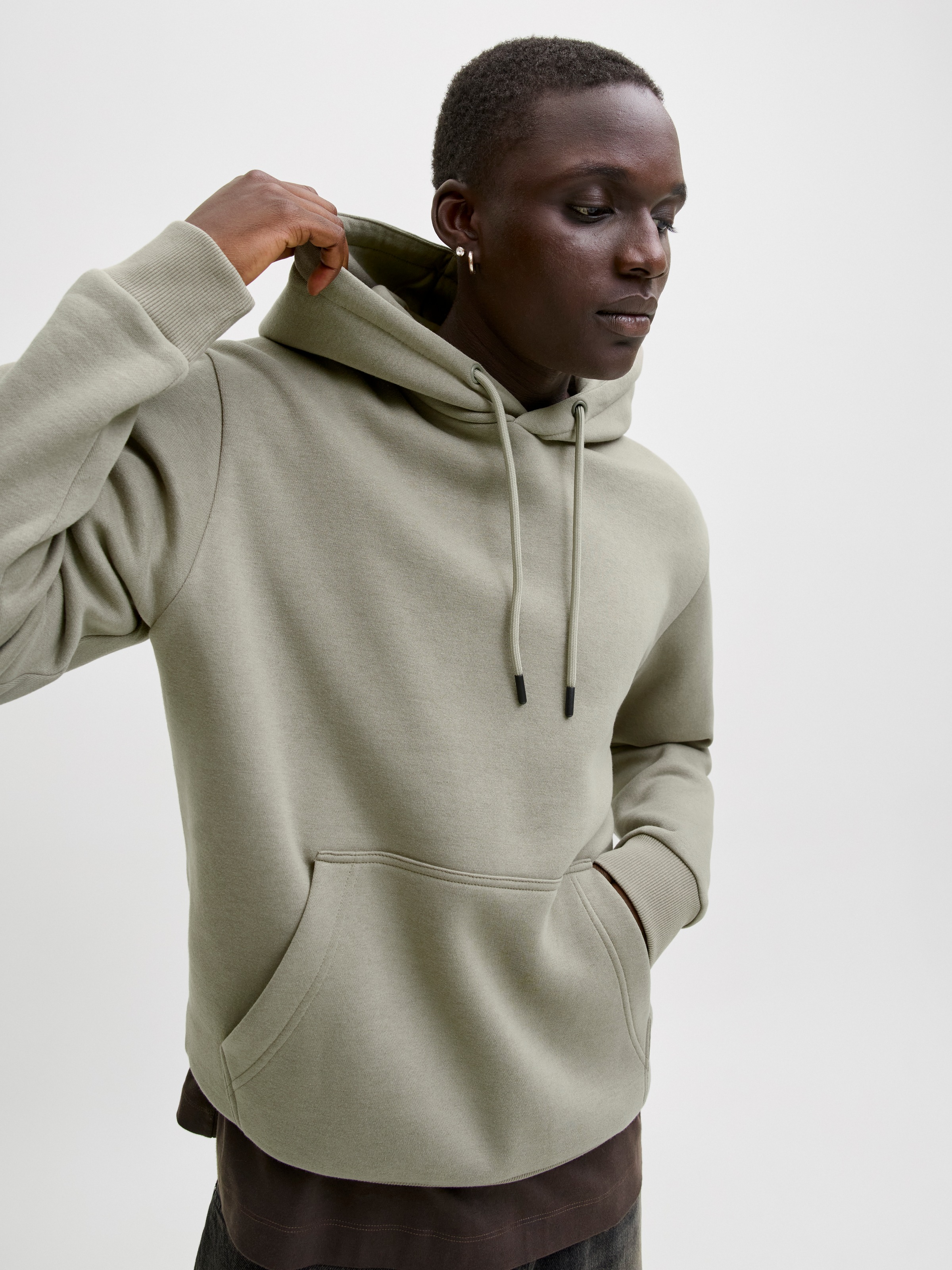 Jack & Jones Sweat à capuche »JJEBRADLEY SWEAT HOOD NOOS«, Materialmix, relaxed fit
