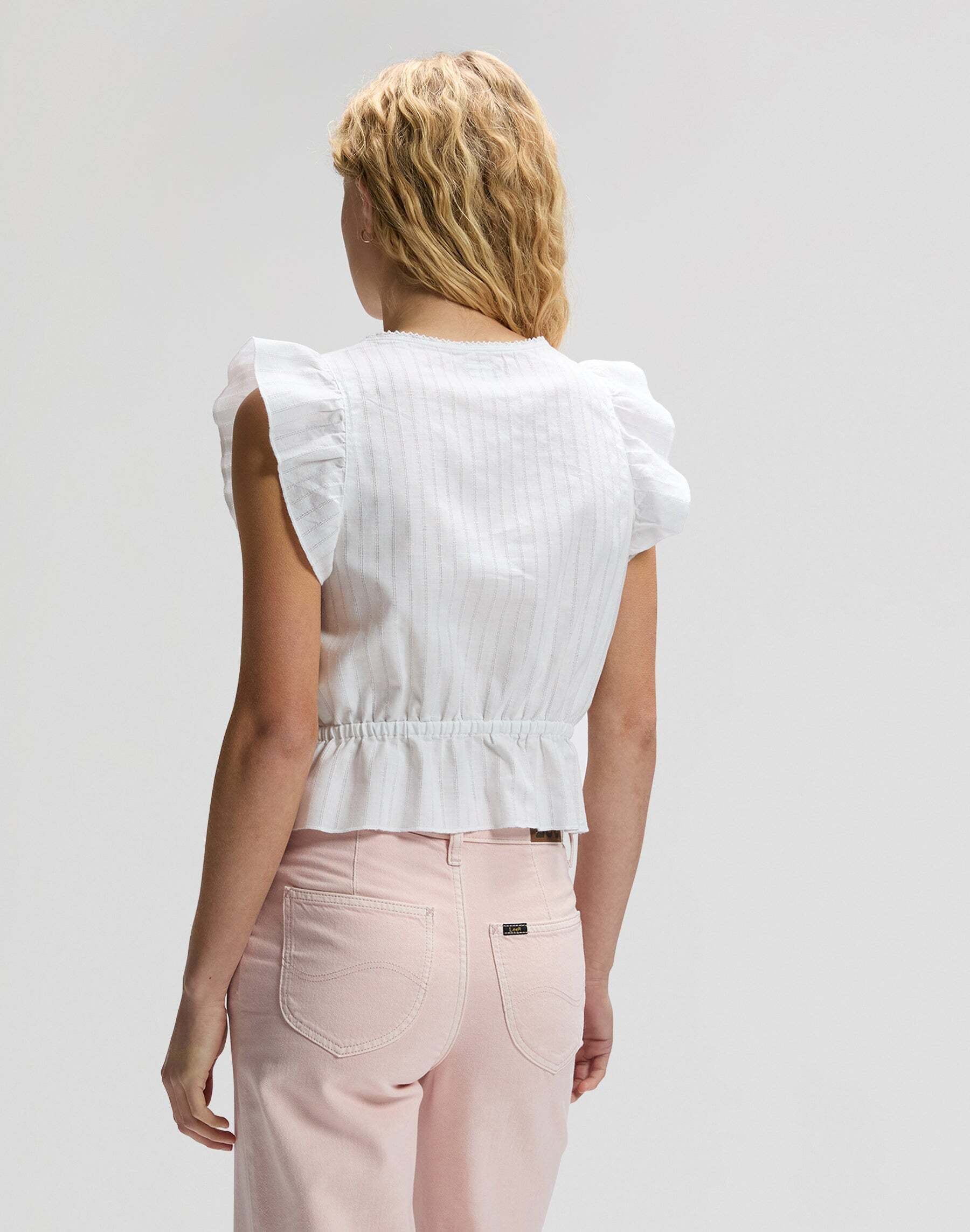Lee® Kurzarmbluse »Lee Kurzarmbluse Ruffle Sleeve«