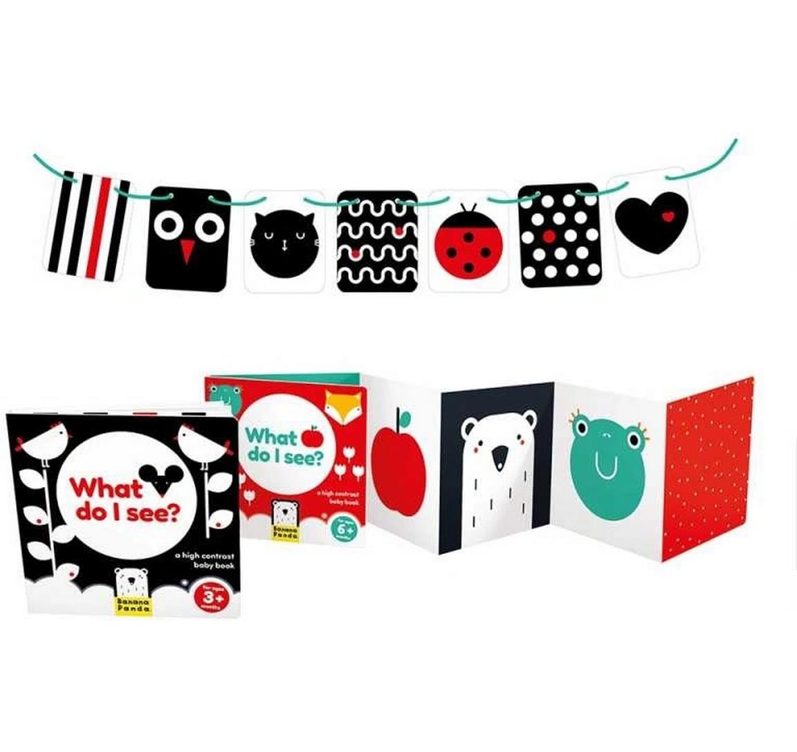   Jouets éducatifs »Banana Panda Baby Buch High Contrast Pappe«