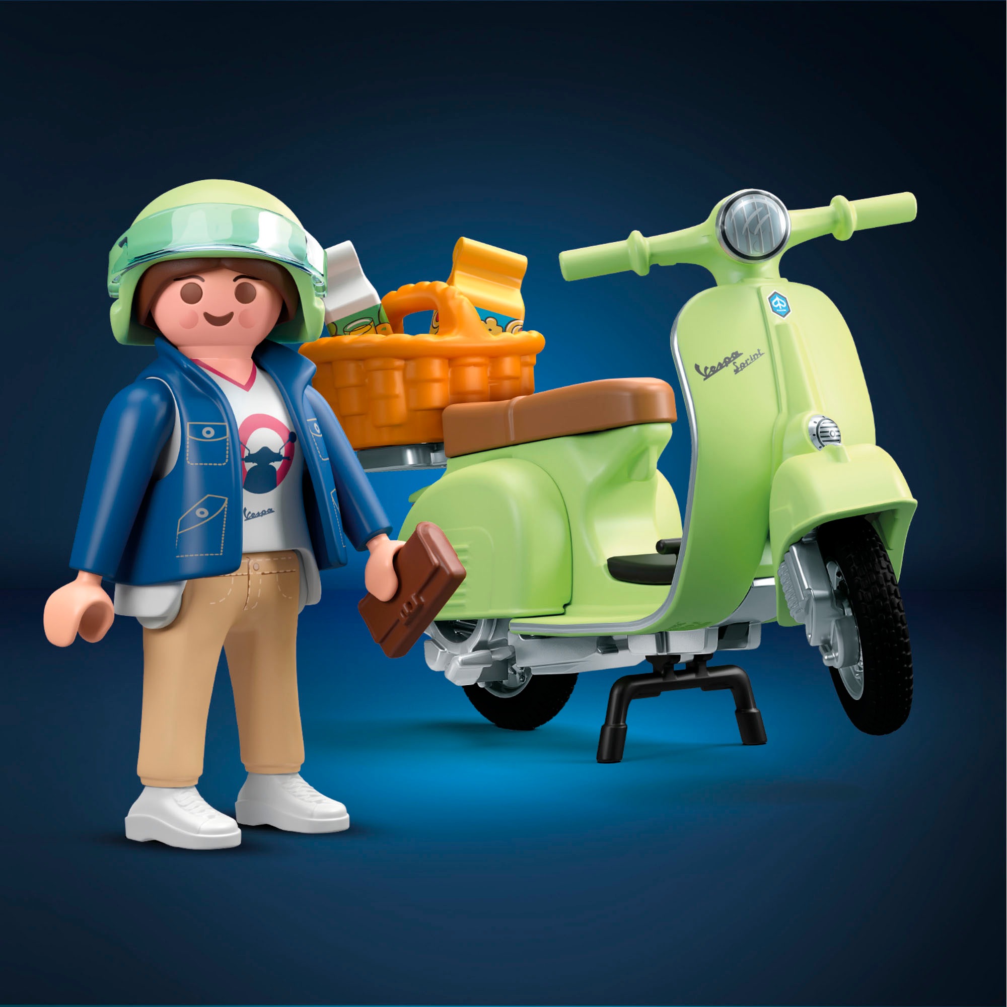 Playmobil® Jeu de construction »1969 Vespa 150 Sprint Veloce, Hellgrün (71621), Vespa« Made in Europe
