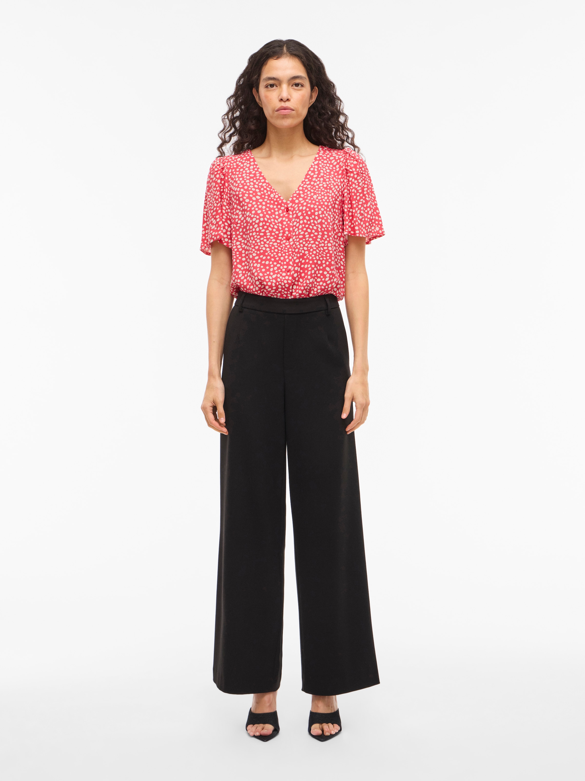 Vila Blouse chemise »VIGRACE V-NECK S/S SHIRT - NOOS«