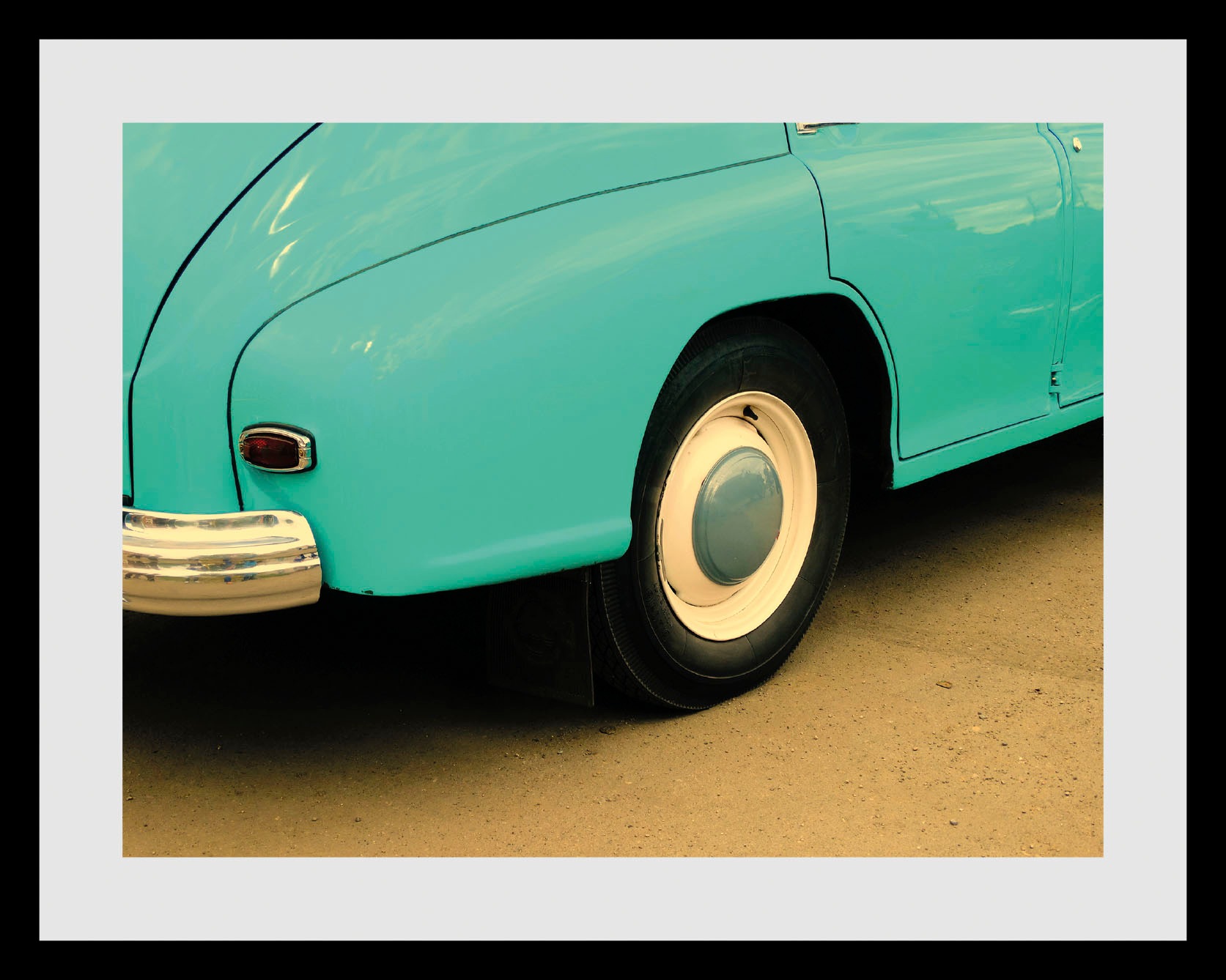 queence Bild »Nostalgie« Auto 1 Stk. tlg. HD Premium Poster-Druck inkl. Holzrahmen