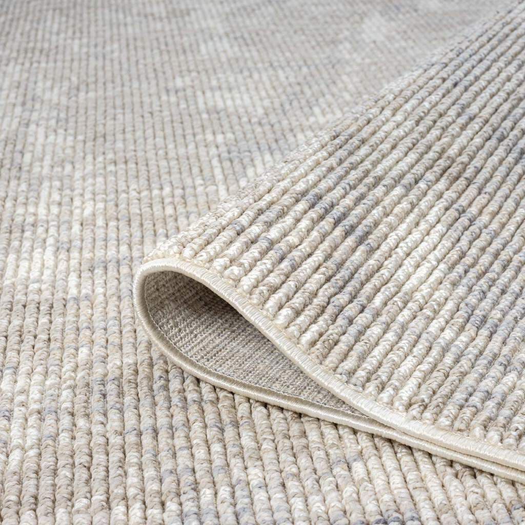 Carpet City Teppich »CLASICO 9150« rechteckig 11 mm Höhe Läufer, Kurzflor, Hochtief-Muster, Boho, Fransen, Wohnzimmer