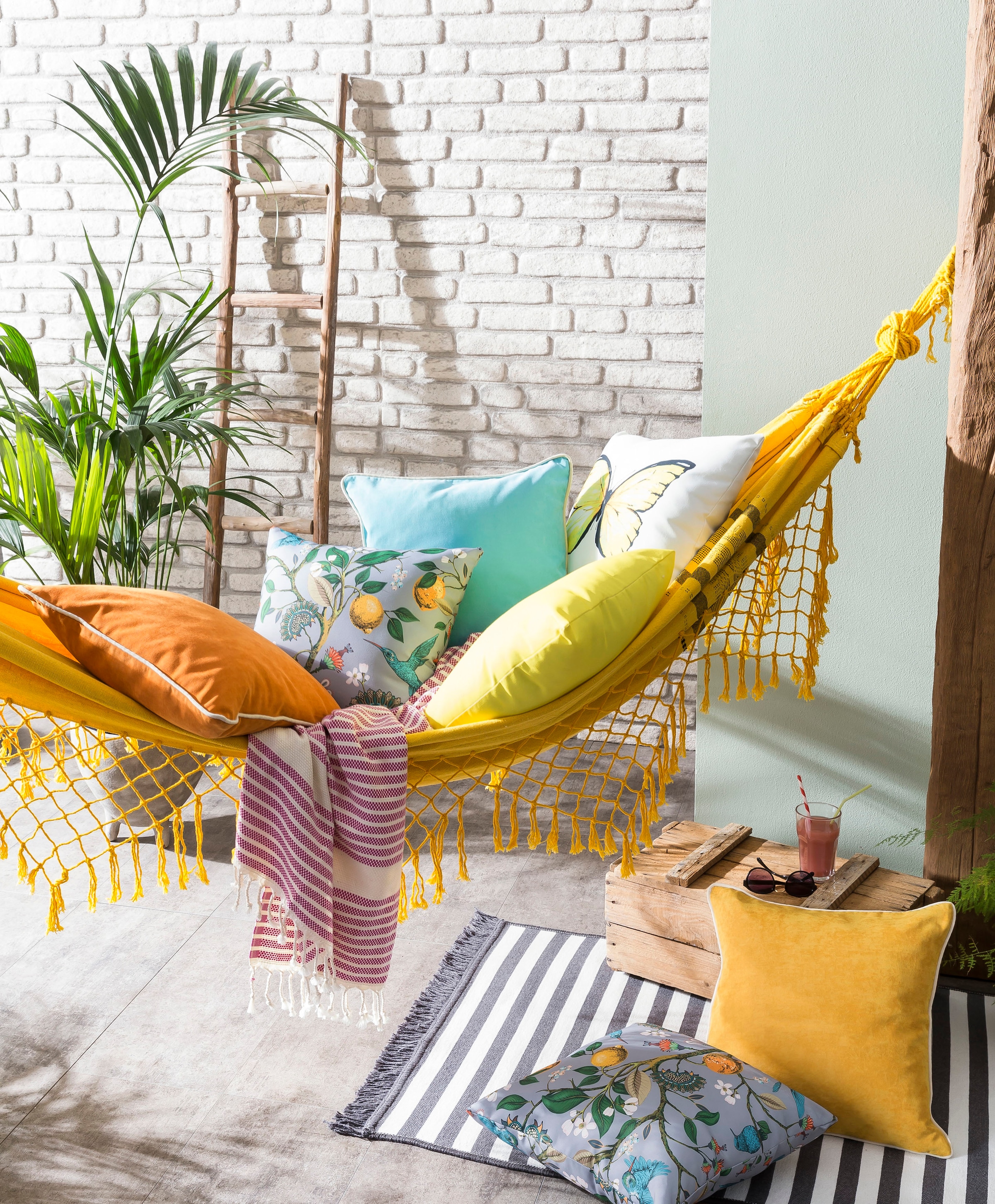 done.® Dekokissen »Butterfly« Beidseitig bedrucktes Outside Kissen inklusive Füllung