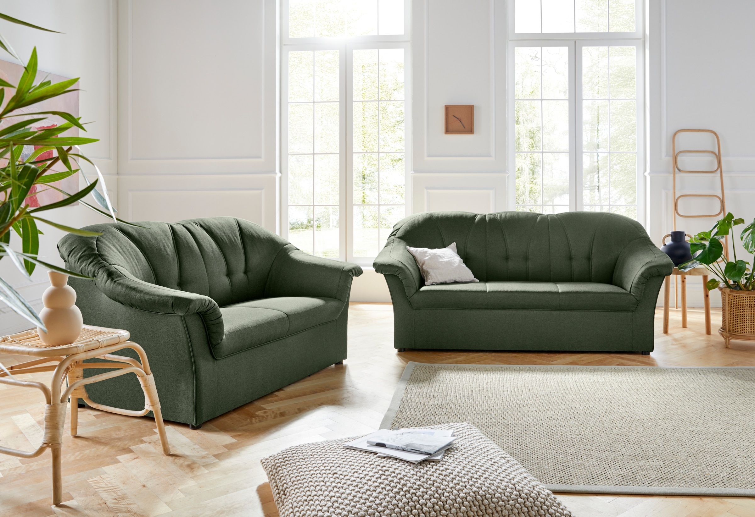 DOMO collection Ensemble rembourré »Pegnitz« Set,  3-Sitzer & 2-Sitzer-Set