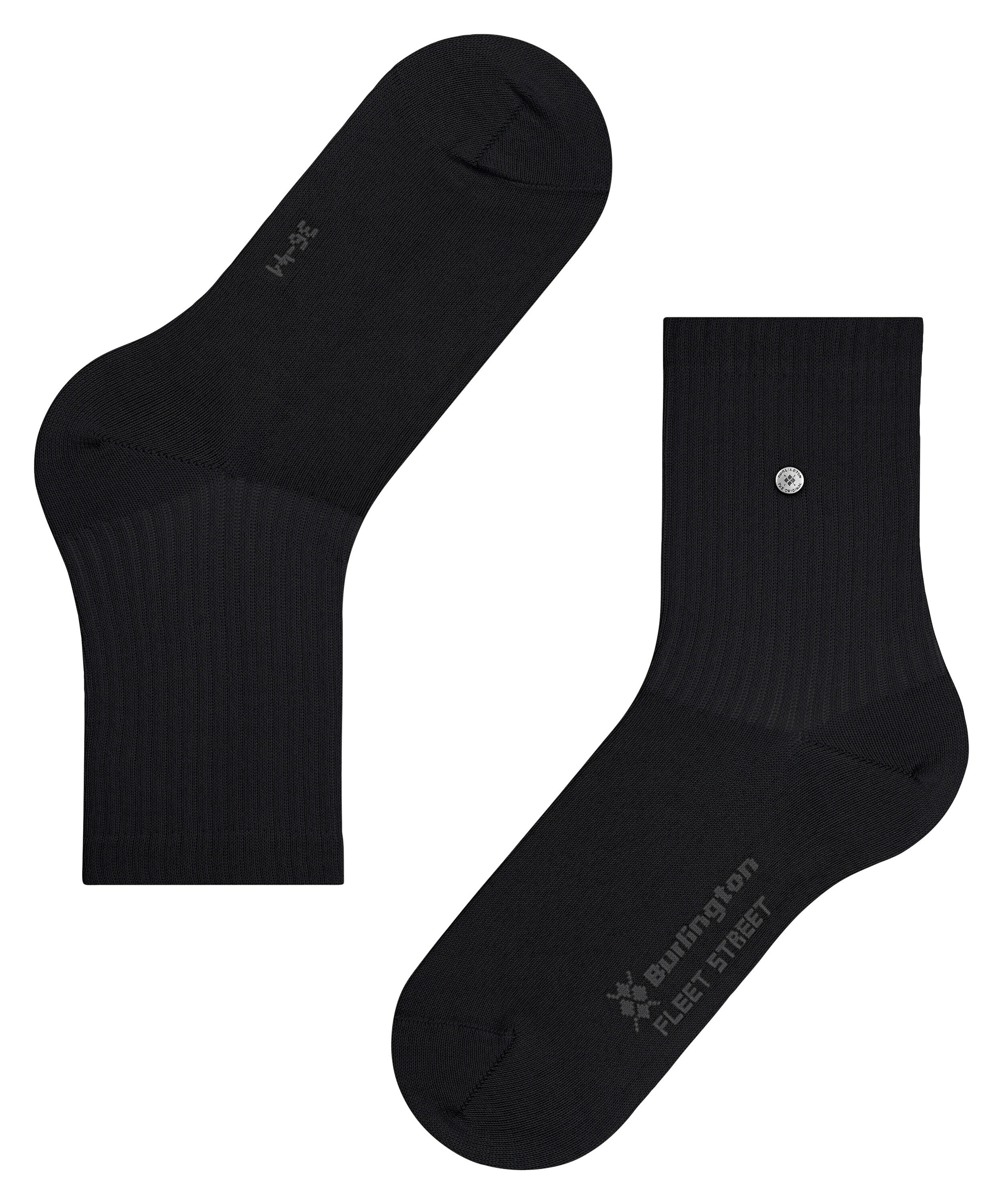 Burlington Chaussettes »Fleet Street« taille unique 36-41, structure côtelée à la mode, clip Burlington