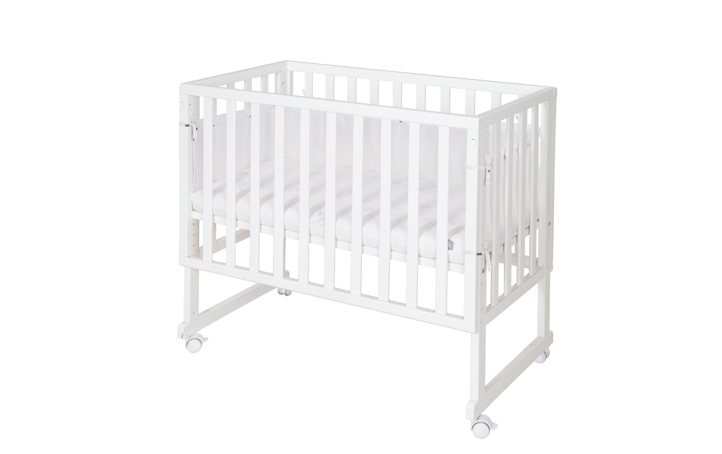 roba® Babybett »Stubenbett inklusive Matratze Canvas-Barriere Mesh-Umrandung«
