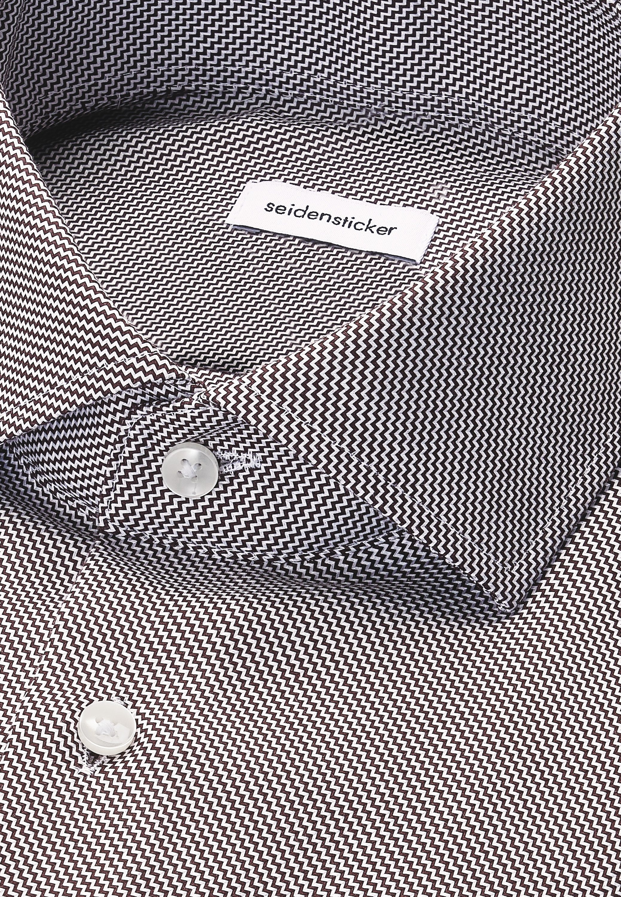 seidensticker Businesshemd »Schwarze Rose« Slim 1/1 Kentkragen Struktur