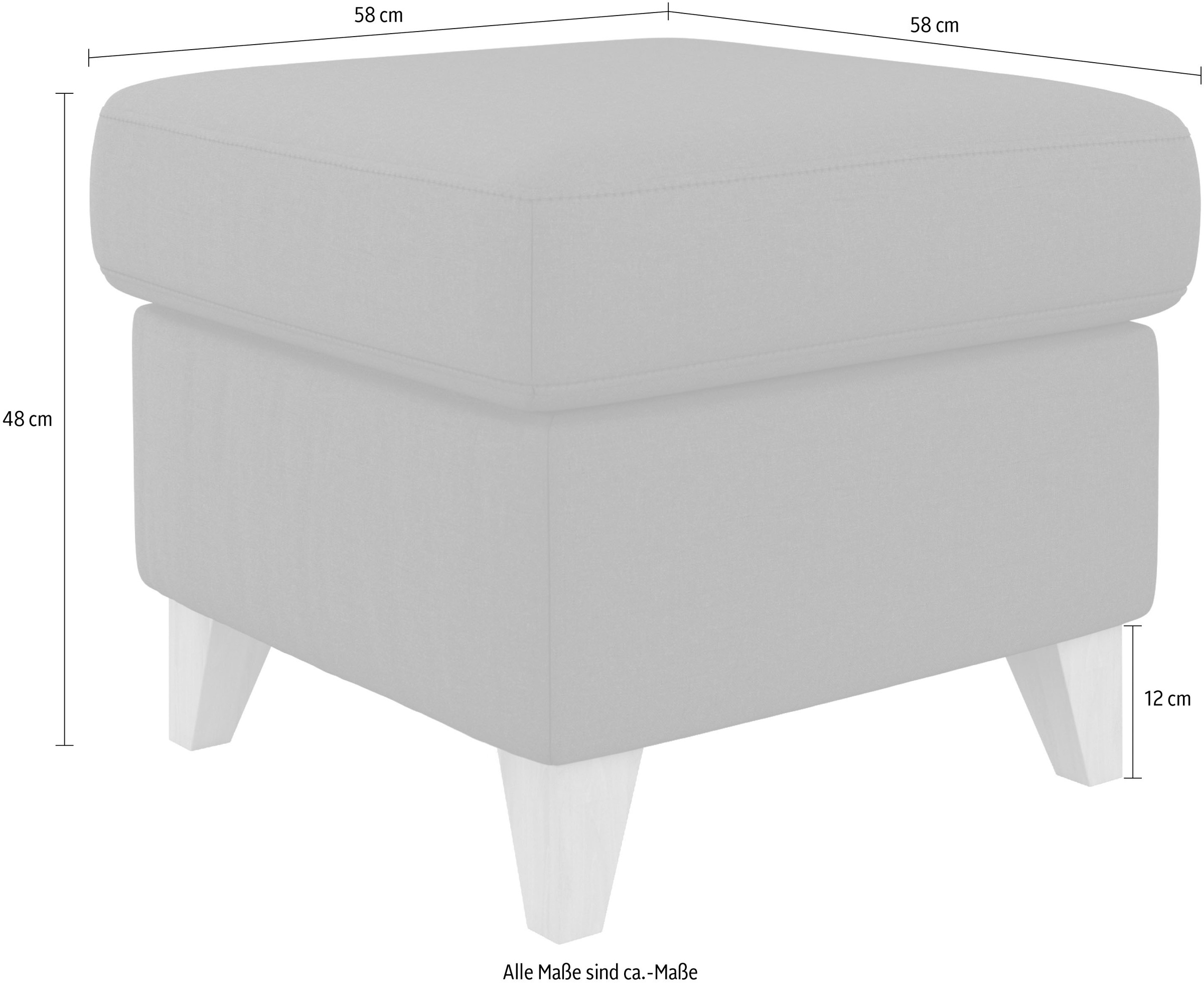 sit&more Tabouret de rangement »Visby« espace de rangement, aussi disponible avec housse "Soft clean" nettoyable à l'eau