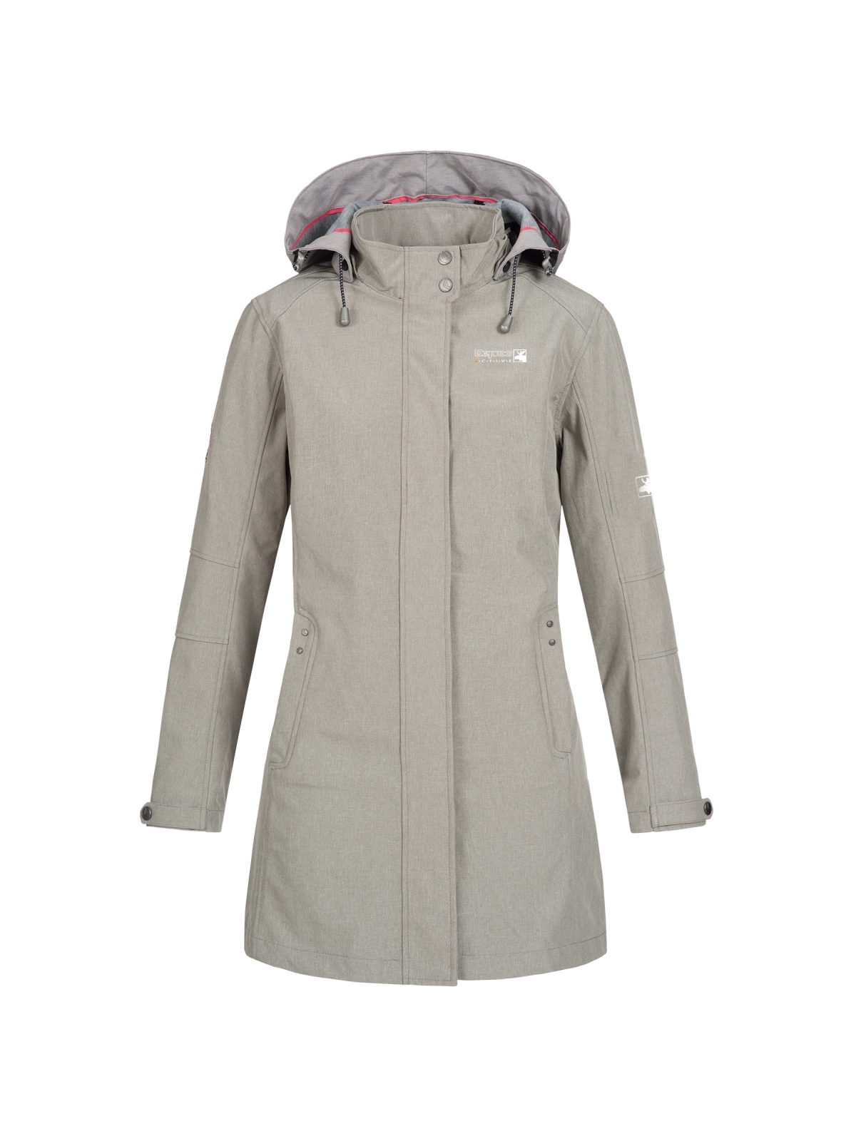 DEPROC Active Softshellmantel »GLACE SILVER LONG WOMEN« auch in Grossen Grössen erhältlich