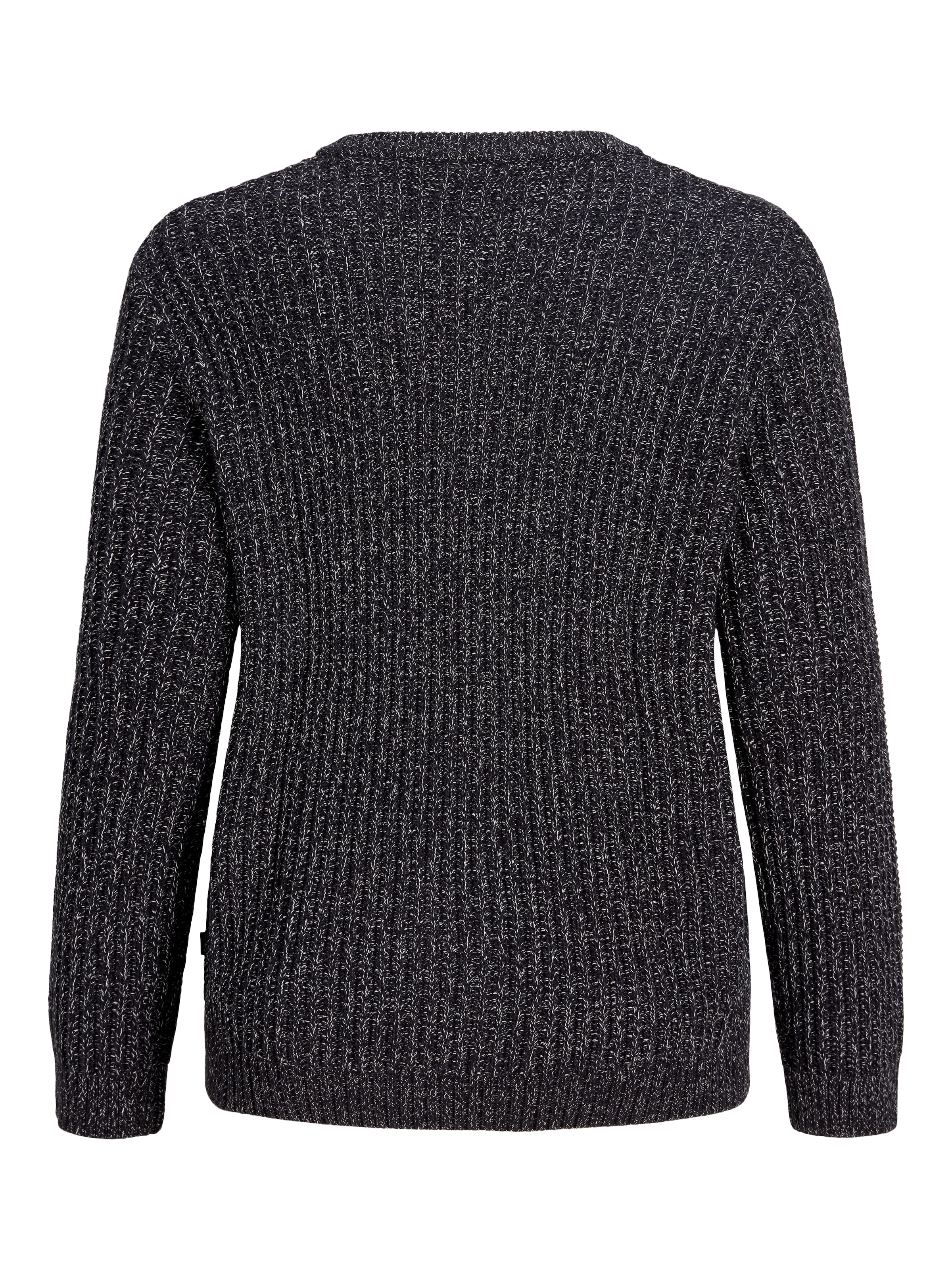 Jack & Jones PlusSize Pull à col rond »JJJAXON KNIT CREW NECK PLS« Materialmix, locker geschnitten