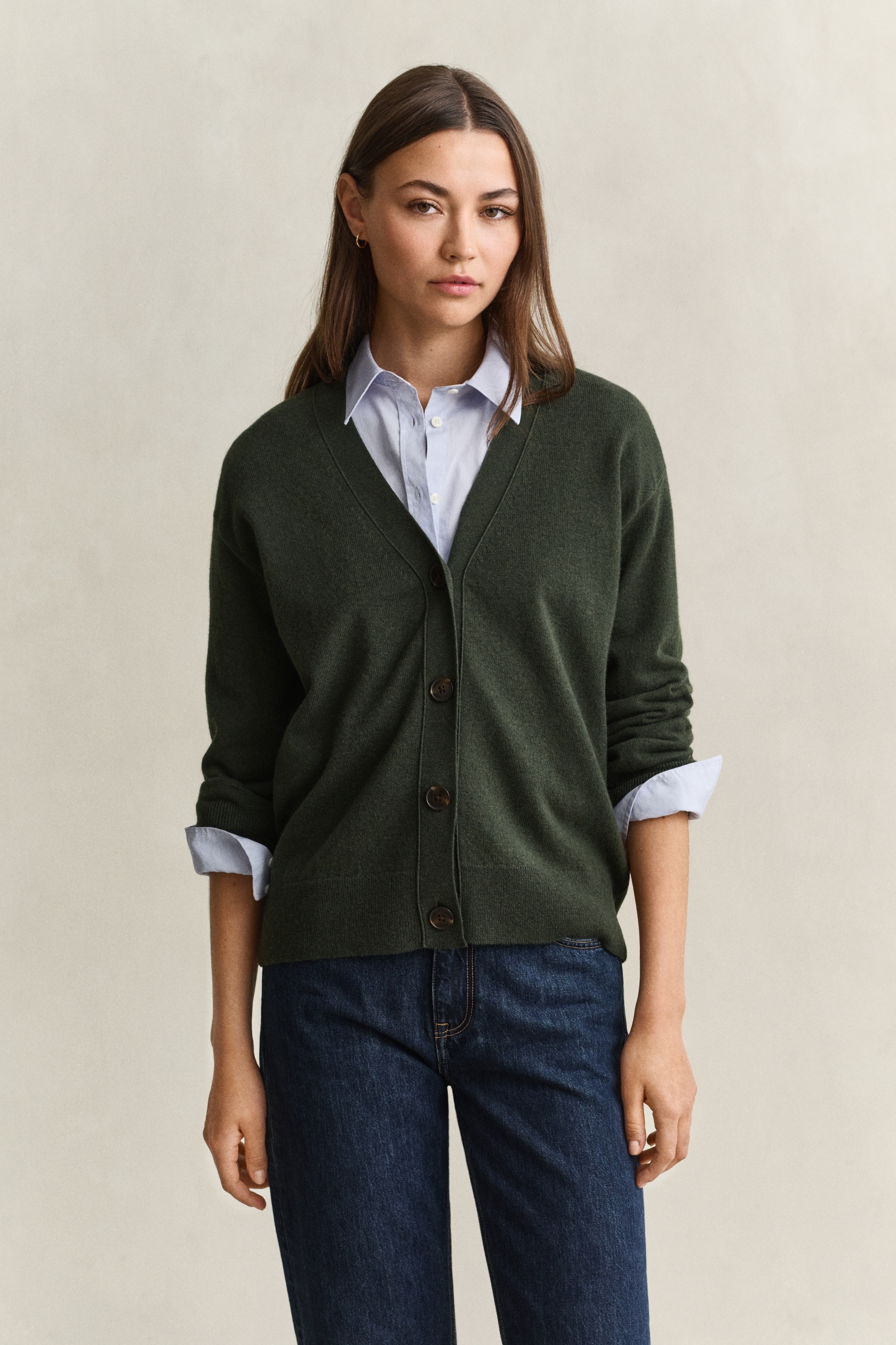 Gant Cardigan »SUPERFINE LAMBSWOOL« in Woll-Qualität